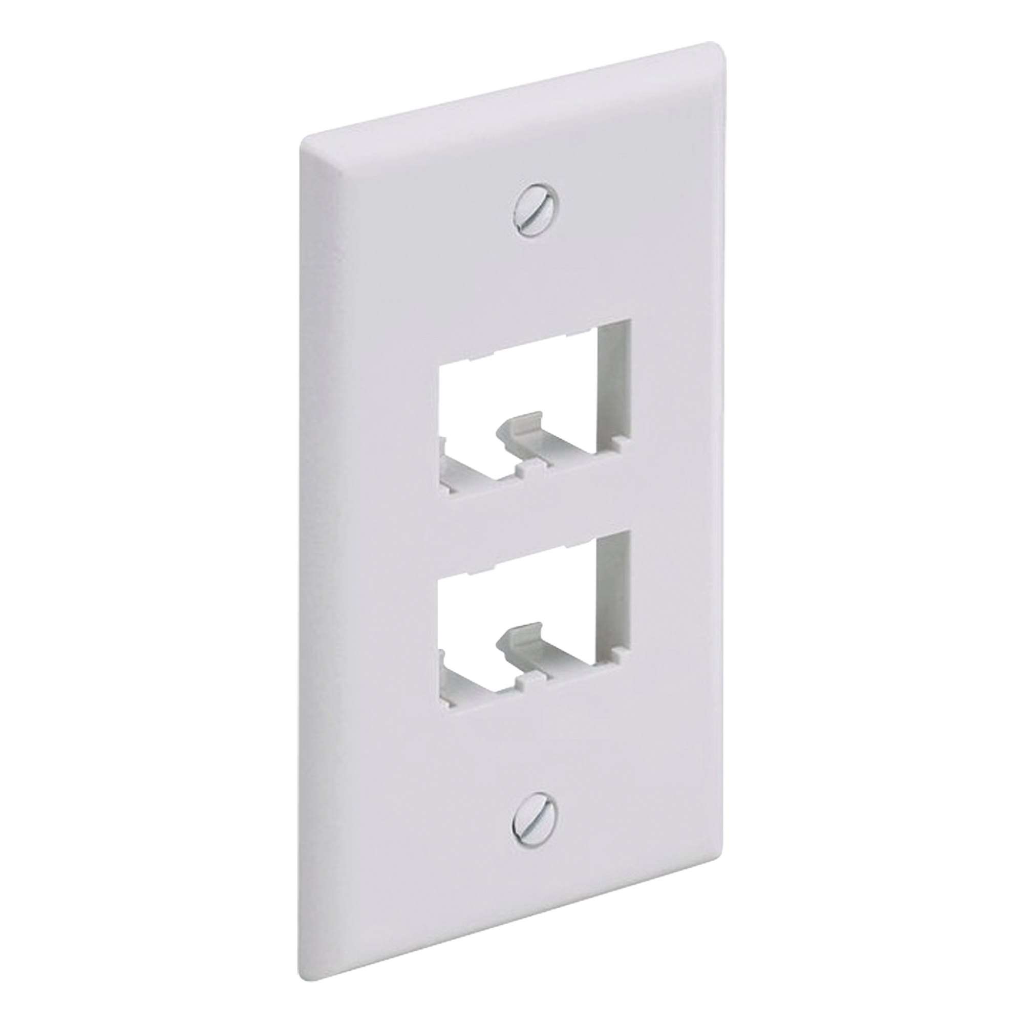 Placa de Pared Vertical / 4 Puertos Mini-Com / ABS Blanco / 2.75 x 4.5 in / Profundidad 0.85 in — PANDUIT · SKU CFP4WH