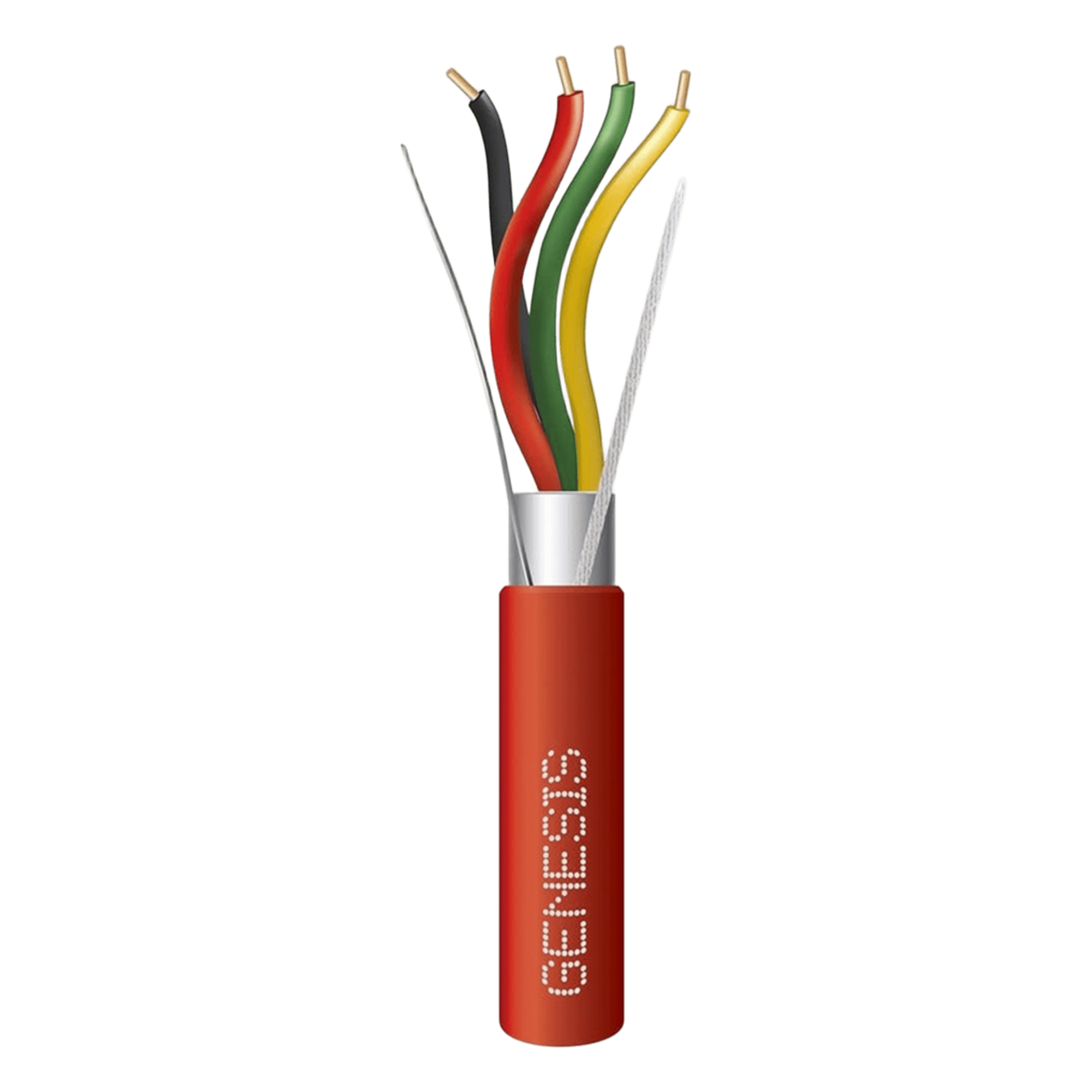 Cable de Alarma de Incendio / 4x16 AWG / Blindado Plenum / 305 m (1000 ft) / FPLP / Rojo — GENESIS · SKU 4607-1004
