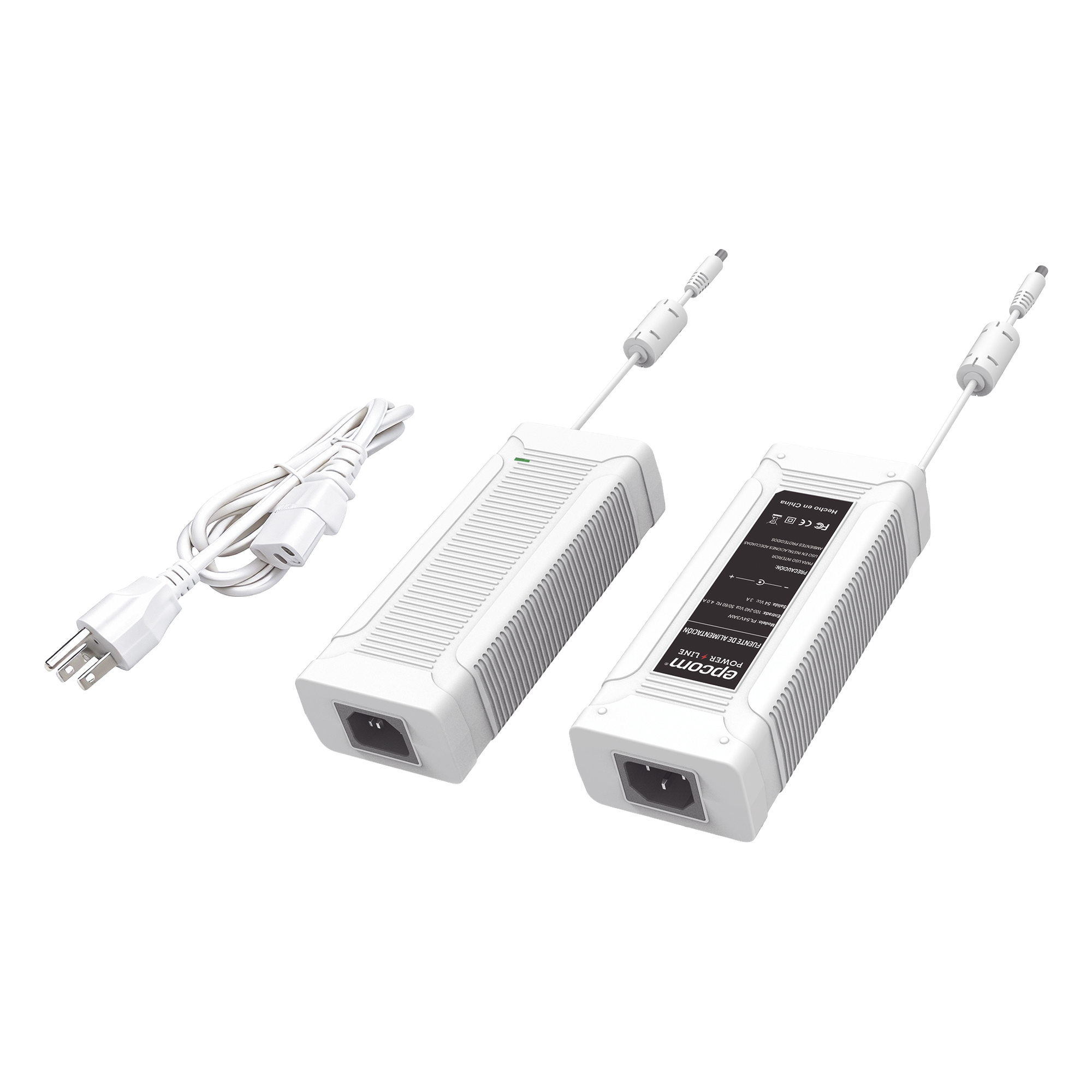 Fuente de Alimentación Conmutada / 54V DC / 3A / 162W / Eficiencia >85% / Entrada 100-240V AC / Protección Sobrecorriente y Cortocircuito — EPCOM POWERLINE · SKU PL54V3AW