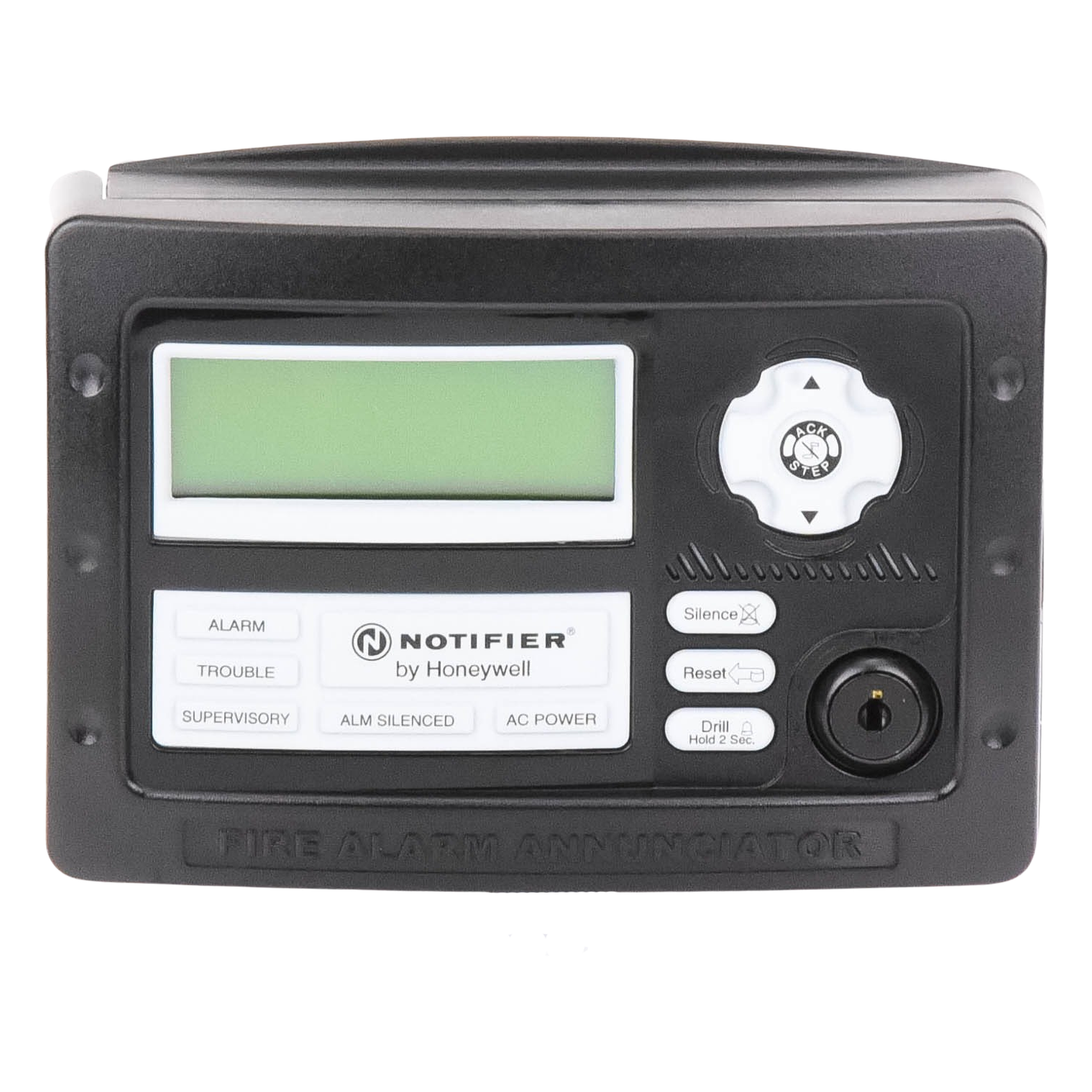 Anunciador Serial LCD / 80 Caracteres / ANN-Bus / 1800 m (5905.5 ft) / 18 a 28 VDC / Controles con Llave