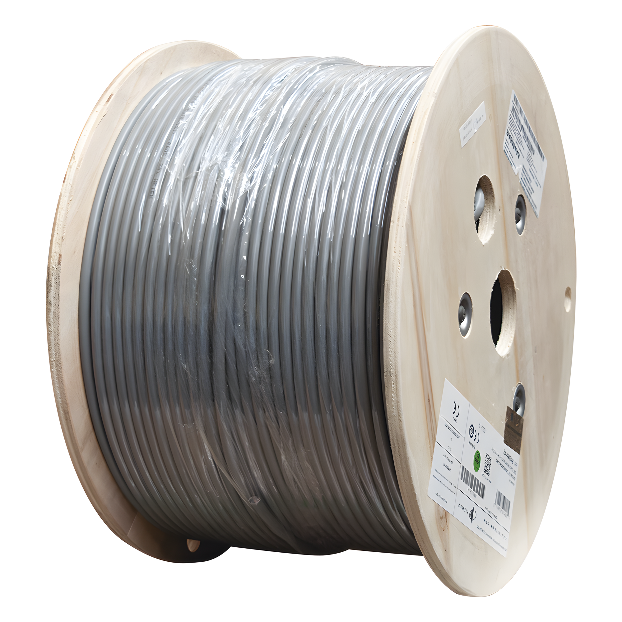 Bobina de Cable Blindado F/UTP / Cat6A / 4 Pares / 10GBase-T / CM / 305 m (1000 pies) / Gris — SIEMON · SKU 9A6M4-A5