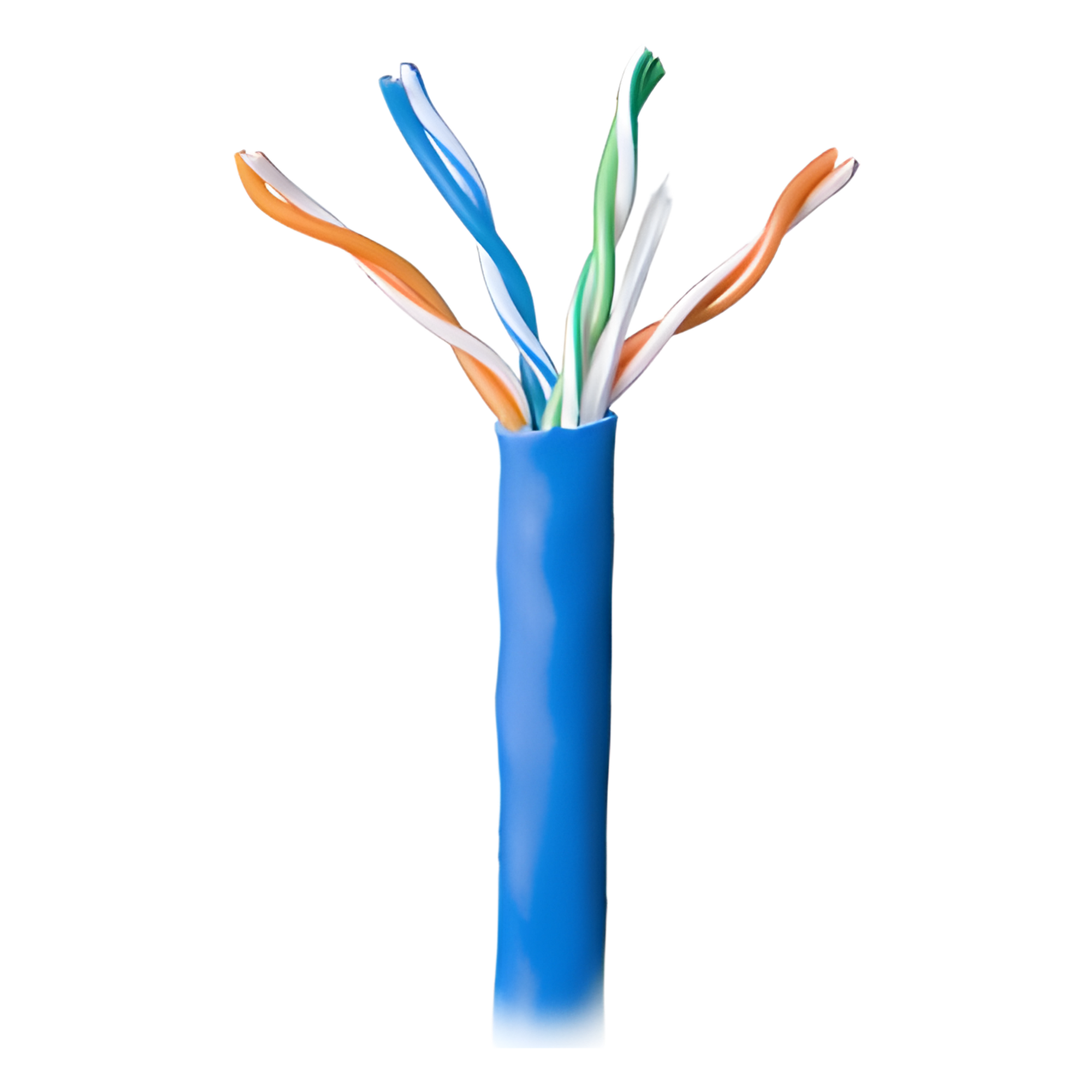 Bobina de Cable Par Trenzado / CAT 5e / CMR / 305m (1000 pies) / 4 Pares / Cobre Sólido AWG 24 / Azul / -20°C a 75°C — GENESIS · SKU 5078-1106/1000