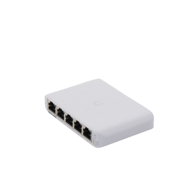 Switch UniFi Administrable Compacto de 5 Puertos 10/100/1000 Mbps, soporta entrada de PoE 802.3af/at