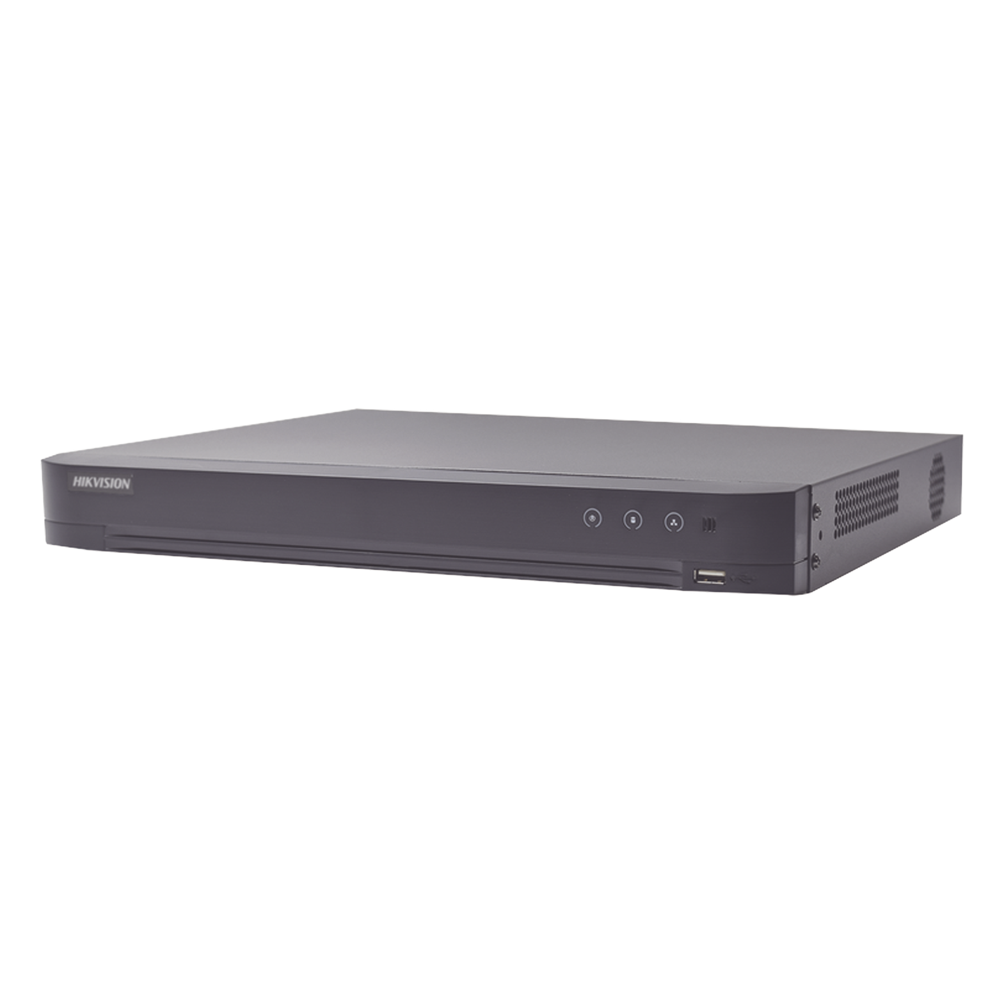 DVR Pentahíbrido / 16 Canales Combinados / 8 TurboHD + 8 IP / 4K UHD / AcuSense / Reconocimiento Facial / Audio por Coaxitron / H.265+ — HIKVISION · SKU IDS-7208HUHI-M1/A/X