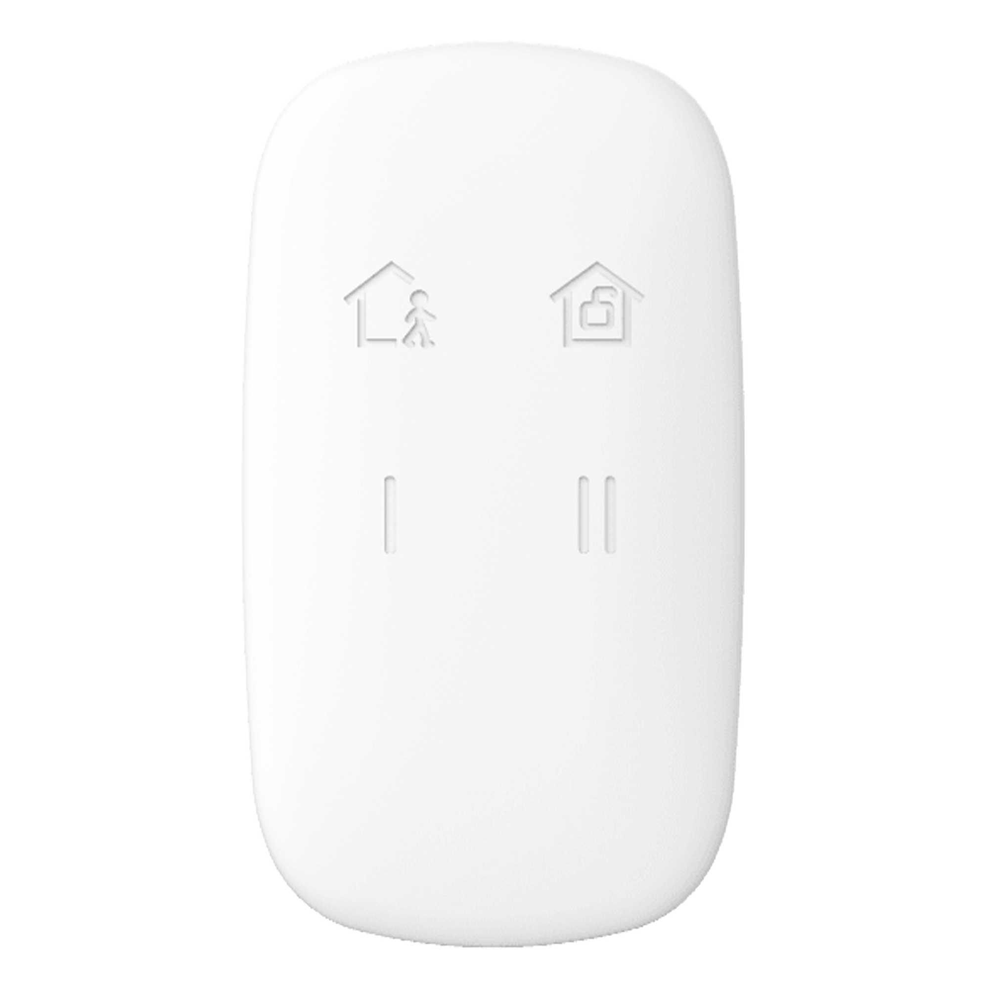 Control Remoto de Alarma / Armado y Desarmado / RF Bidireccional 433 MHz / Autonomía 3 Años / 16 g / -10°C a 55°C — HIKVISION · SKU DS-PKF1-WB(B)