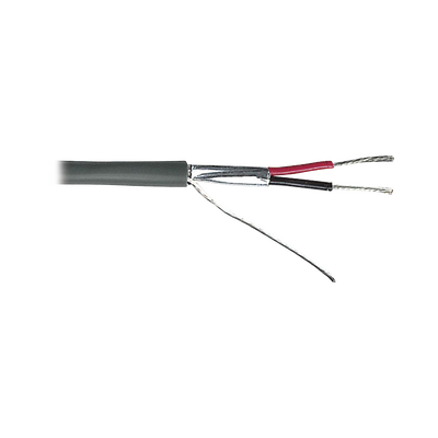 Cable para Alarma / 2x18 AWG / Blindado / Riser CMR / 305 m (1000 ft) / Gris — VIAKON · SKU 9222