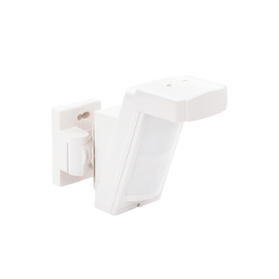 Detector de Movimiento PIR Antimascara / 100% Exterior /  Inalambrico (Alimentación) / Hasta 12 metros a 85°; de cobertura/ Instalación a 3 metros / Compatible con cualquier panel de alarma