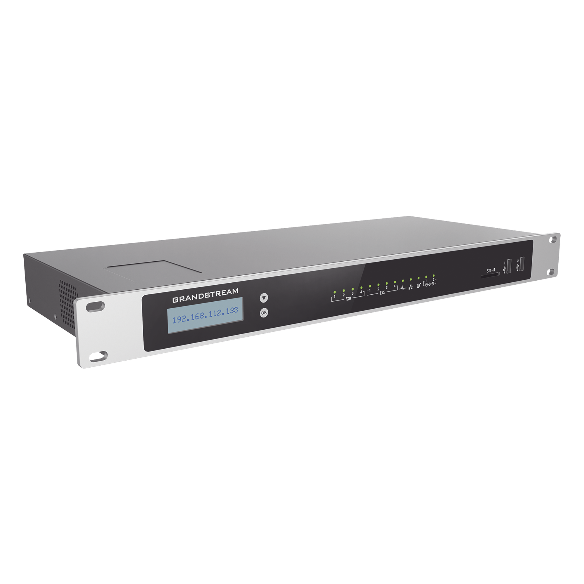 Conmutador IP-PBX / 2000 Usuarios / 300 Llamadas Simultáneas / 4 FXO / 4 FXS / Videoconferencia 1080p / Gestión en la Nube
