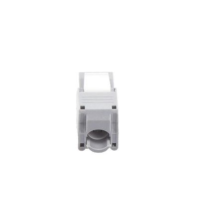 Módulo Jack Keystone Cat6 (Toolless), con Terminación en Ángulo 180 Grados Color Gris, Compatible con Faceplate y Patchpanel Linkedpro