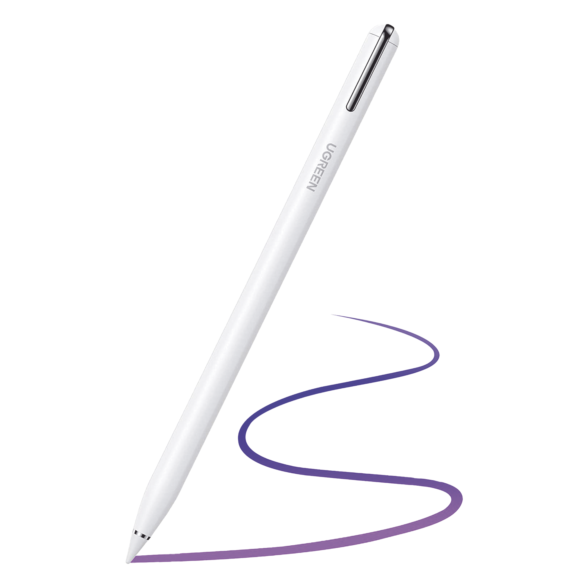 Lápiz Stylus Inteligente / Punta 1.6 mm / Bluetooth / Rechazo de Palma / Detección de Inclinación 5 Ángulos / Carga USB-C / Adsorción Magnética — UGREEN · SKU 90915