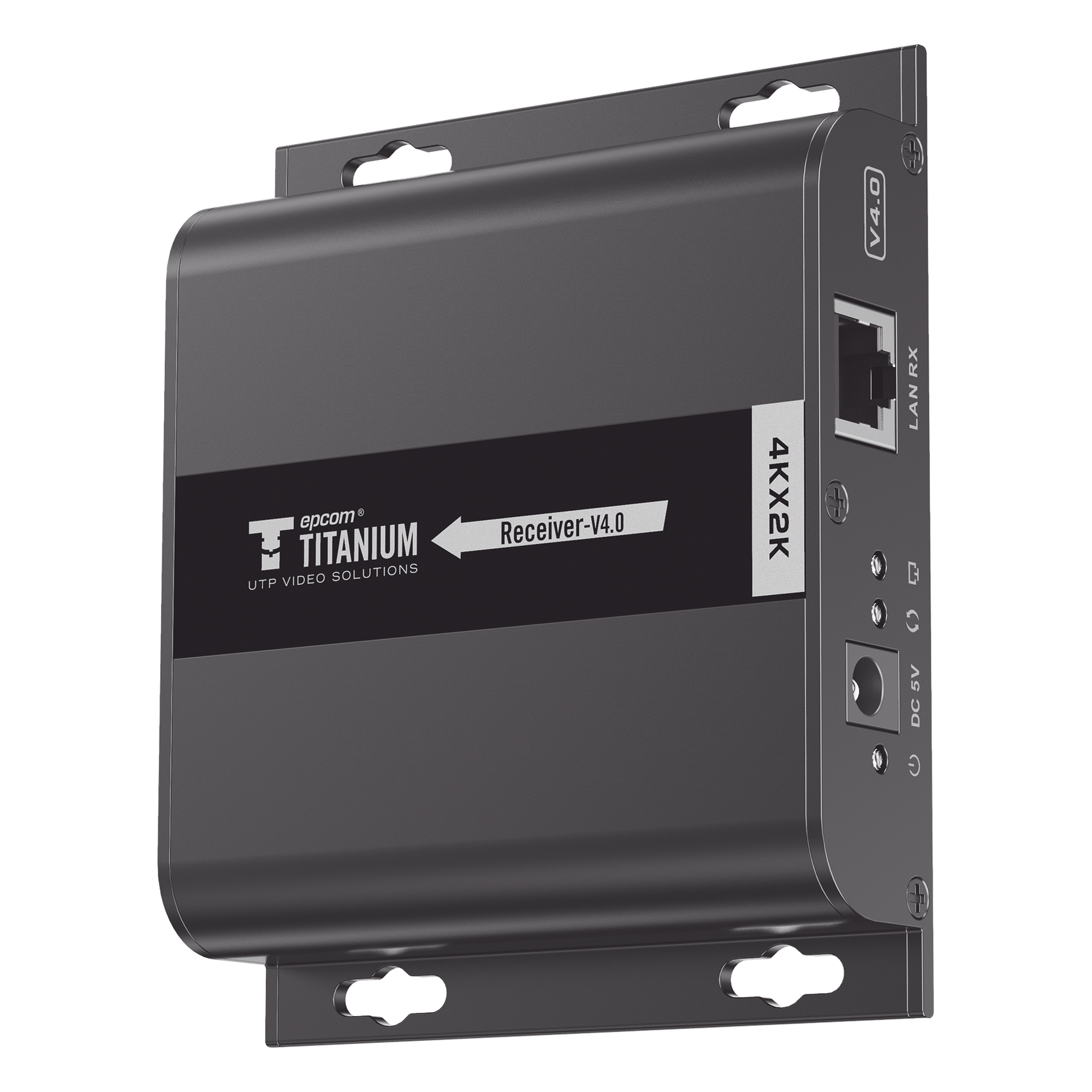 Receptor HDMI Extensor / 4K @ 30Hz / Alcance 120 m (393.7 ft) / Cat 5e/6 / HDbitT / IR / HDCP 1.3 / Switch Gigabit