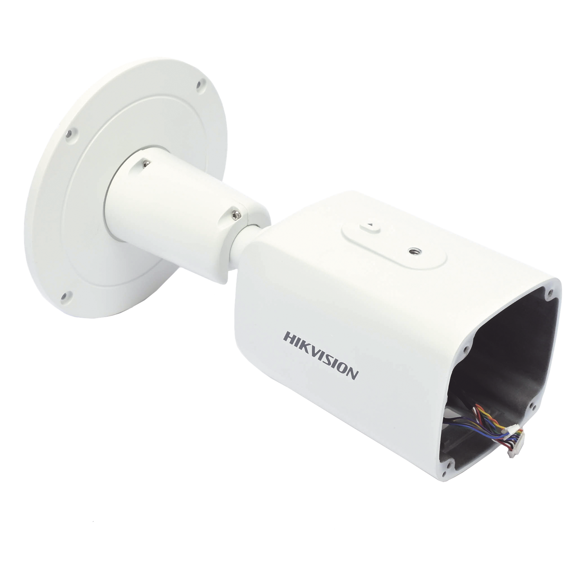 Tapa Trasera para Cámara IP / Salida de Cable Hermética / Base con Soporte / Sin Tornillería — HIKVISION · SKU 200437395
