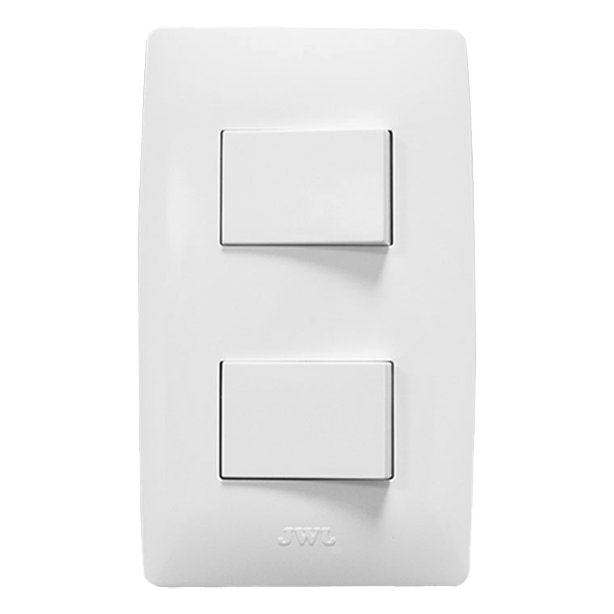 Apagador Doble / 127 V~ 60 Hz / 10 A / 4.6 x 3.1 x 1.2 in / Blanco — JWJ · SKU JTL-B72-39
