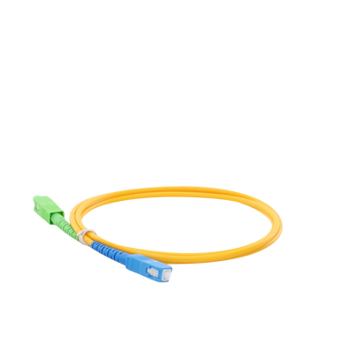 Jumper de Fibra Óptica Monomodo SC/APC-SC/UPC Simplex de 1 Metro (3.28 Pies), 3mm