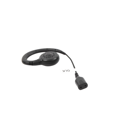 Auricular giratorio con gancho en forma de "G" con cable de fibra trenzada y conector SNAP.  Requiere micrófono de solapa de 1 o 2 hilos de la Serie SNAP.