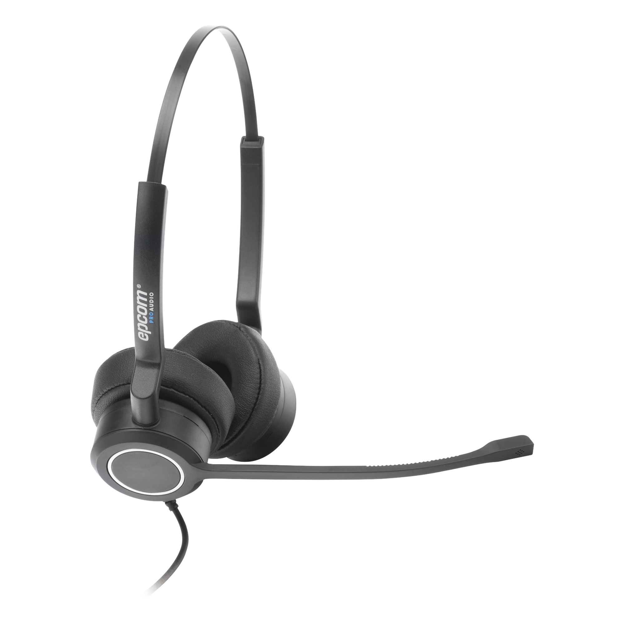 Audífonos USB de Diadema / Audio HD Estéreo / Cancelación de Ruido / Micrófono Cardioide 300° / Diseño Ergonómico 58-72 g