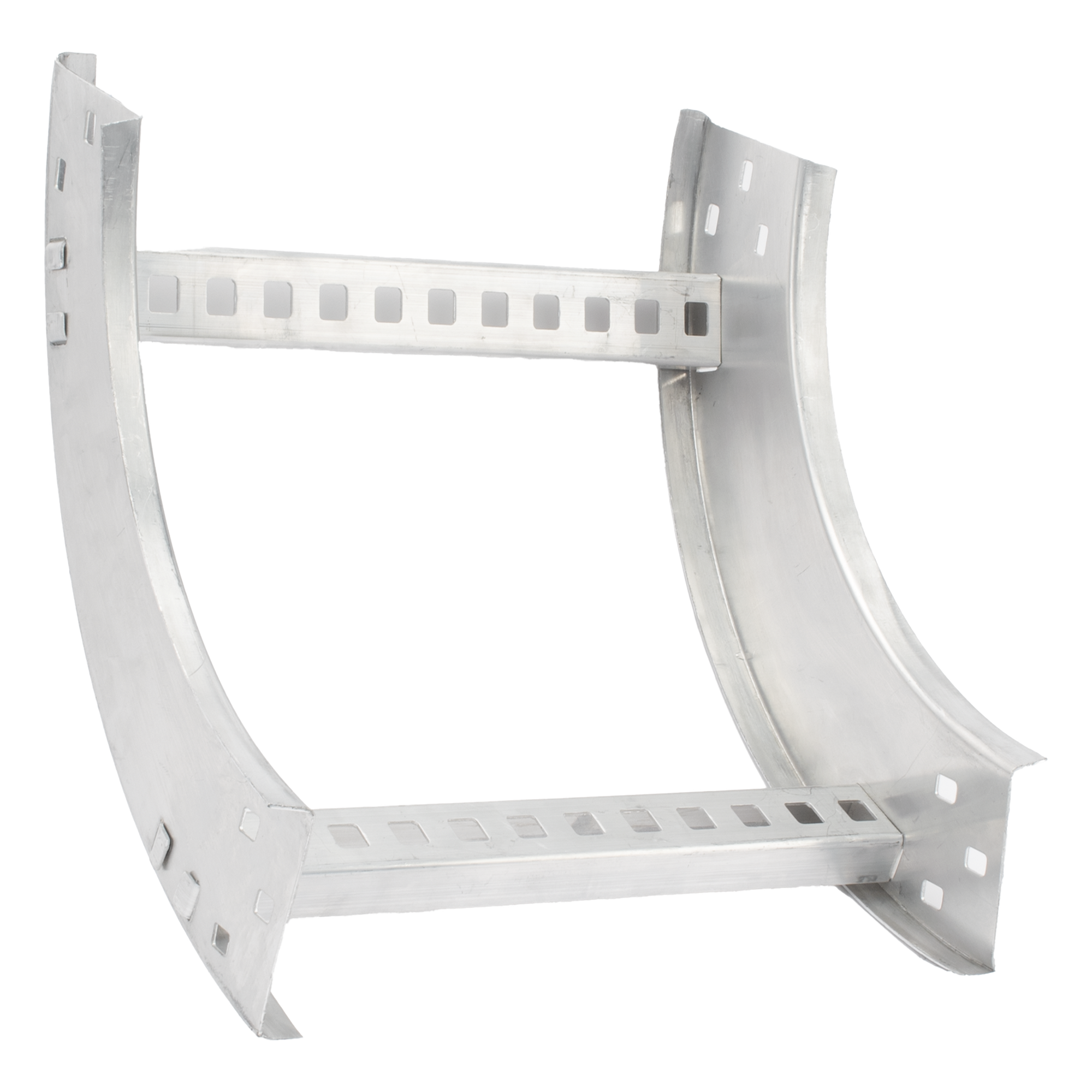 Curva Vertical de 90° / Perfil Z de Aluminio / Peralte 3 1/4" / Ancho 12" / Radio 8" / Interior y Exterior — CHAROFIL · SKU CHVI908R8X12AK