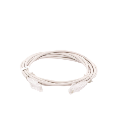 Cable de Parcheo Slim UTP Cat6A - 3 Metros (9.84 Pies) Gris, Diámetro Reducido (28 AWG)