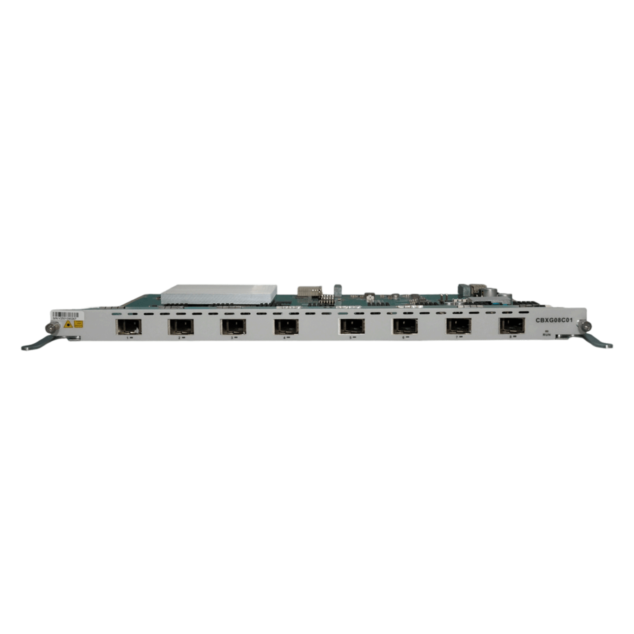Tarjeta de Servicio OLT / 8 Puertos Combo GPON/XGSPON / 2048 ONUs / 20 km (12.4 mi) / 10 Gbps Simétrico / Split 1:256 — V-SOL · SKU CBXG08C01