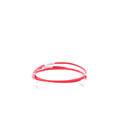 Cable de Parcheo TX6, UTP Cat6, Diámetro Reducido (28AWG), Color Rojo, 0.91 Metros (3 Pies)
