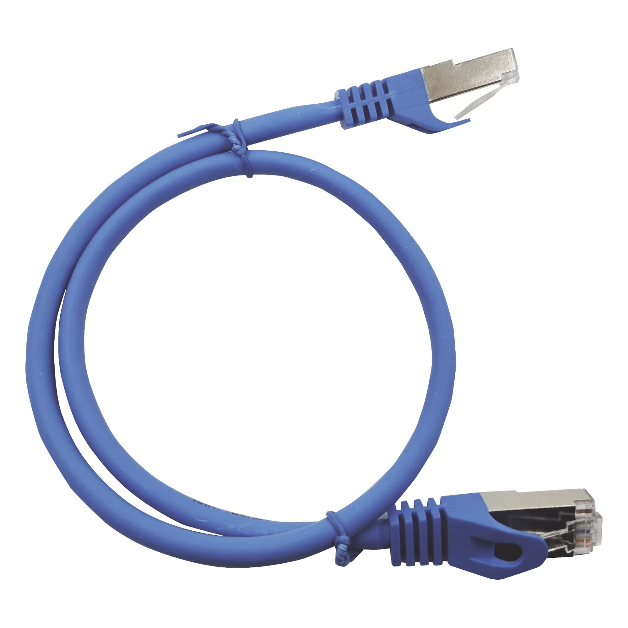 Cable de Parcheo / Cat6A / 10G / Blindado S/FTP / 2 m (6.56 ft) / AWG 27 / 1000 Ciclos / Azul — LINKEDPRO BY EPCOM · SKU LP-STP-6A-200BU