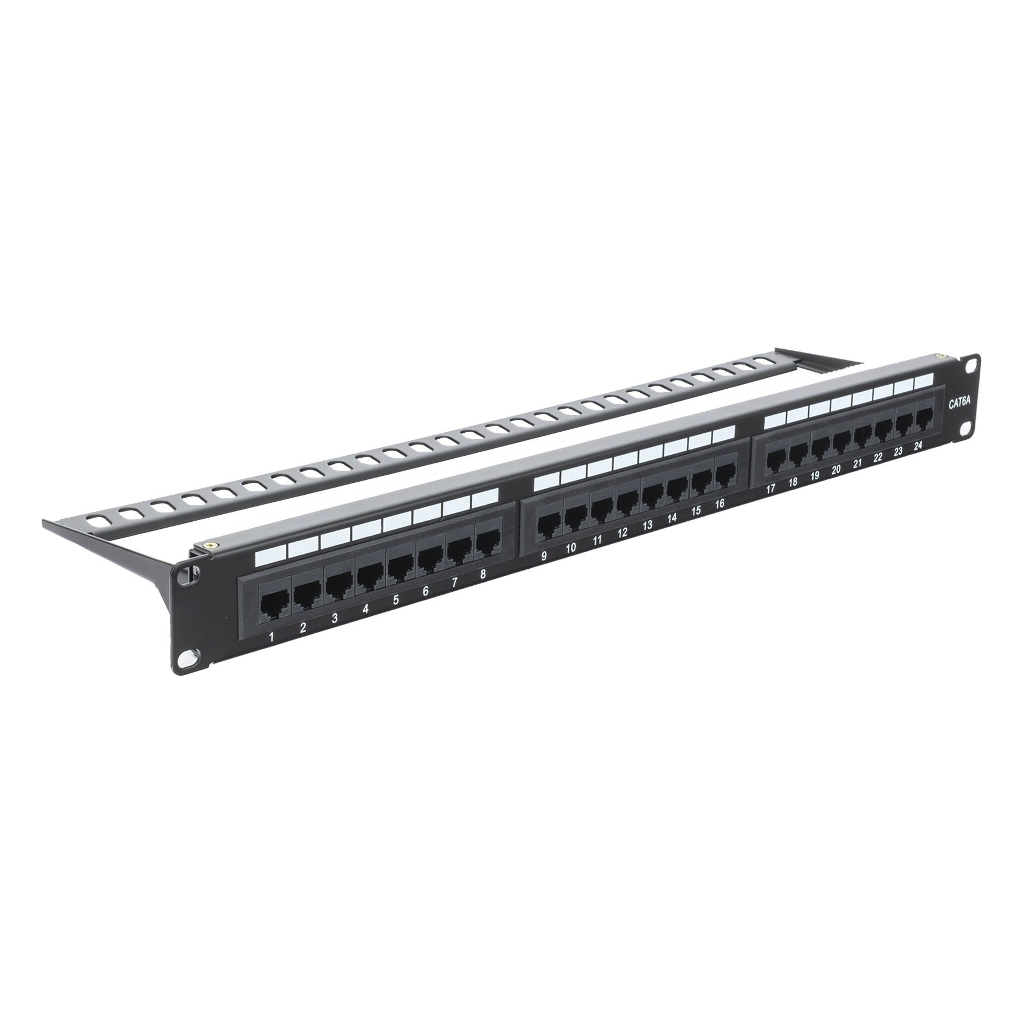 Panel de Parcheo Punchdown / 24 Puertos / Cat6A / 19 Pulgadas (48.26 cm) / 1U / UTP / T568A-T568B — LINKEDPRO BY EPCOM · SKU LP-PP-605A
