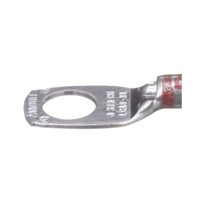 Zapata de compresión LCA8-38-L, para cal. 8 Awg, Barreno para tornillo prisionero de 3/8, 1 Pz