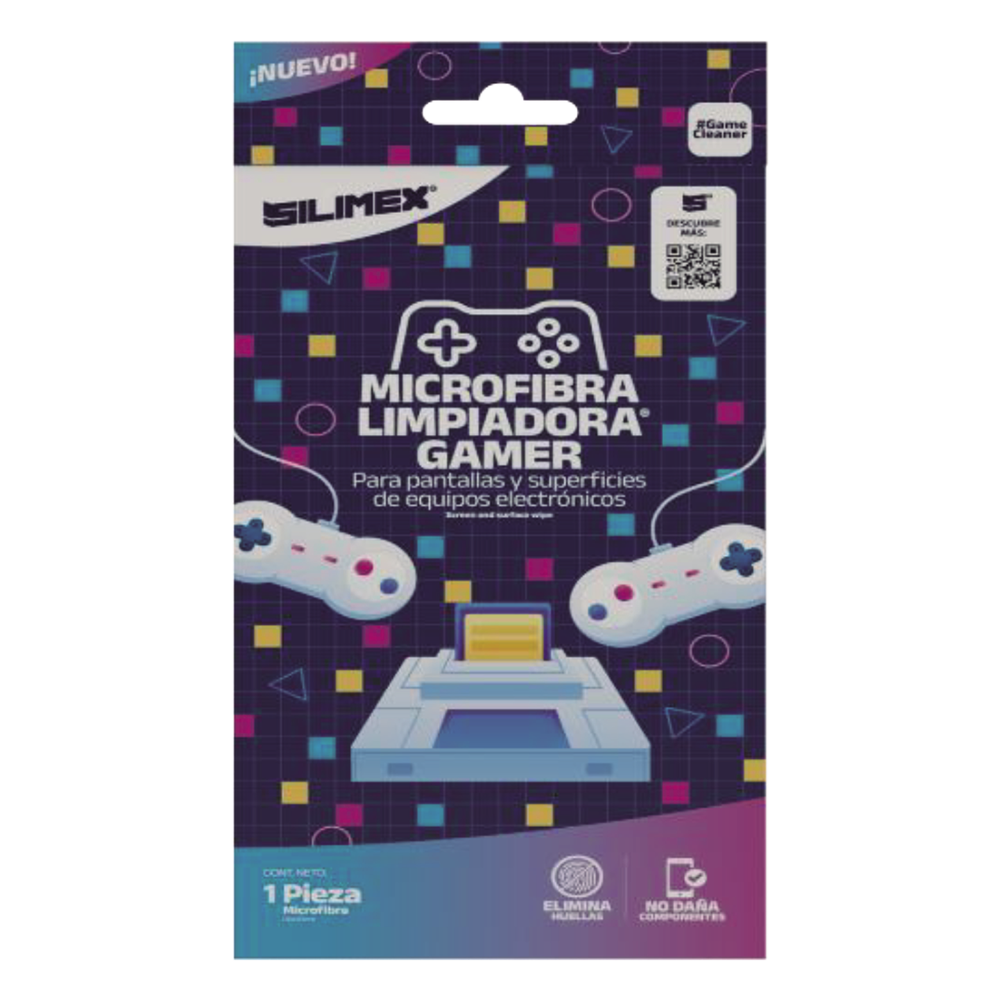 Paño de Microfibra / 30x30 cm / Sin Pelusas / Lavable / Gaming y Electrónica — SILIMEX · SKU MICROFIBRA-GAMER