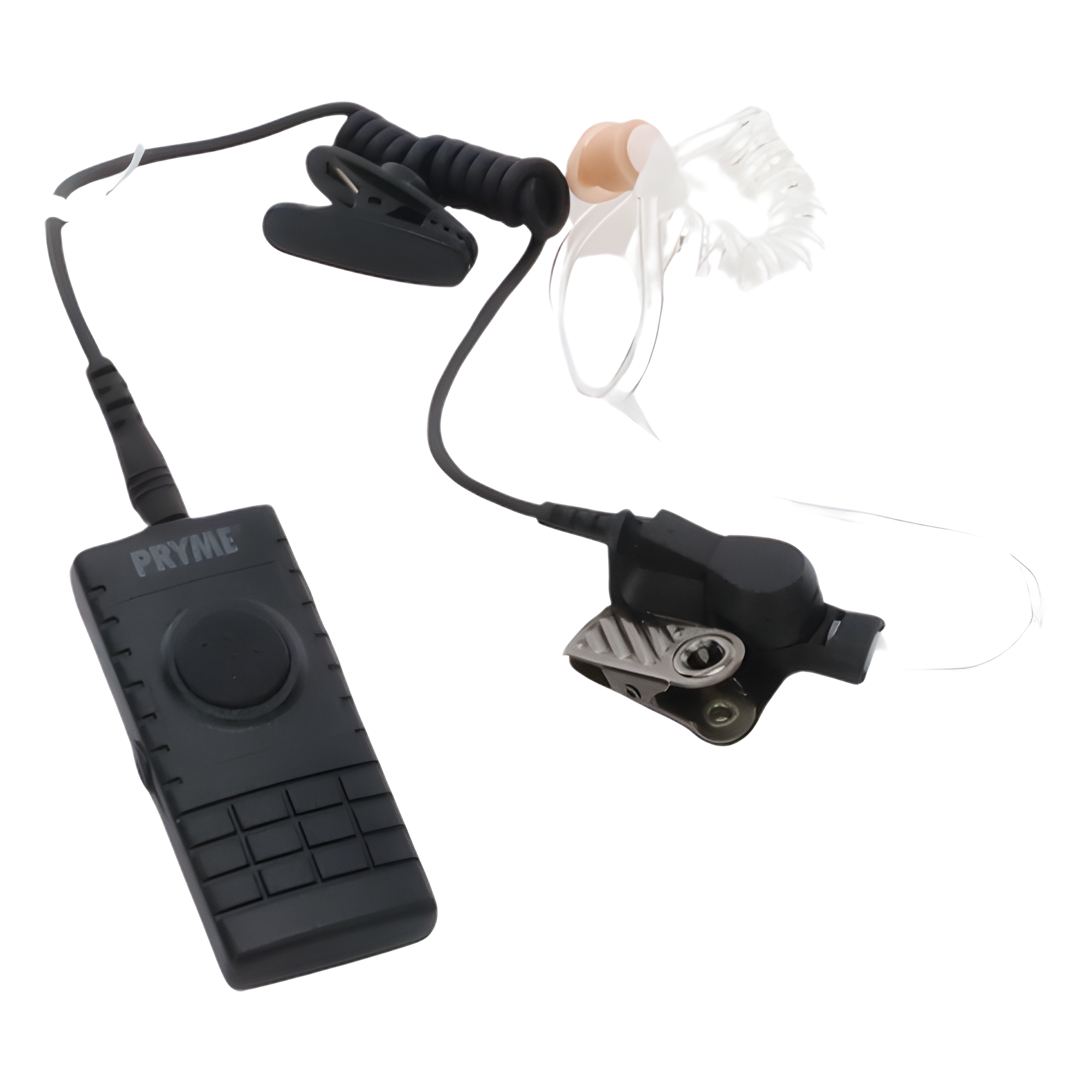 Kit Micrófono Solapa Inalámbrico Bluetooth / PTT Integrado / Tubo Acústico / Conexión Dual / Clip 360°