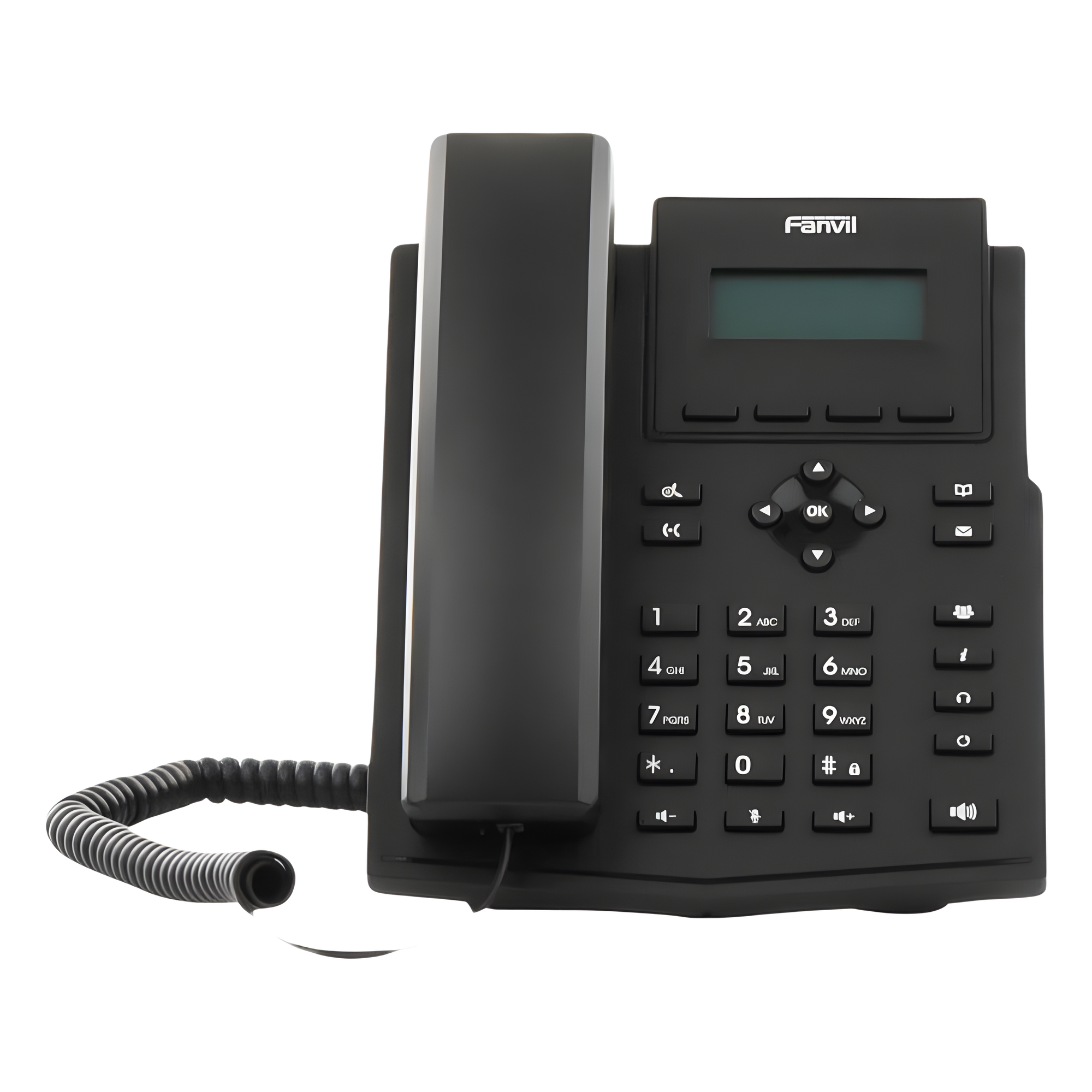 Teléfono IP / 2 Líneas SIP / Pantalla LCD 2.3" / Audio HD G.722 y Opus / Conferencia 6 Vías / PoE 802.3af / Puertos Ethernet Duales Gigabit / Soporte EHS