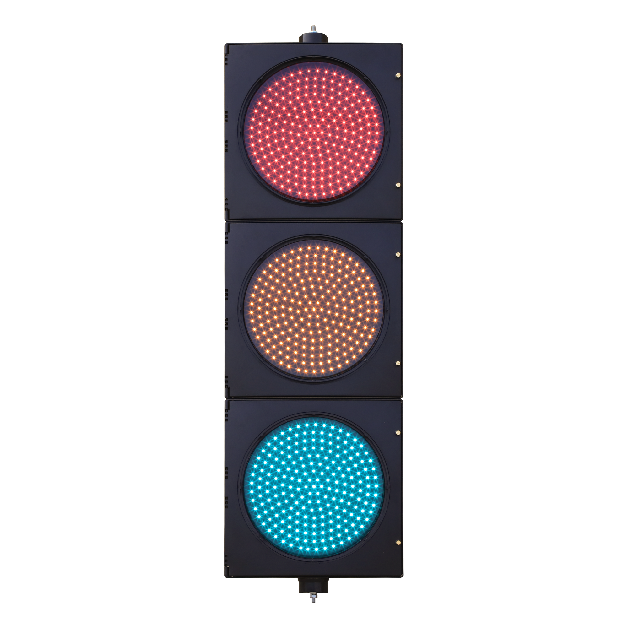 Semáforo de Señalización LED / 3 Colores Rojo-Amarillo-Verde / 204 LEDs por Color / 400-600 cd / 110 VCA / 13 W / IP Hermético — ACCESSPRO · SKU PROLIGHTLEDT4M