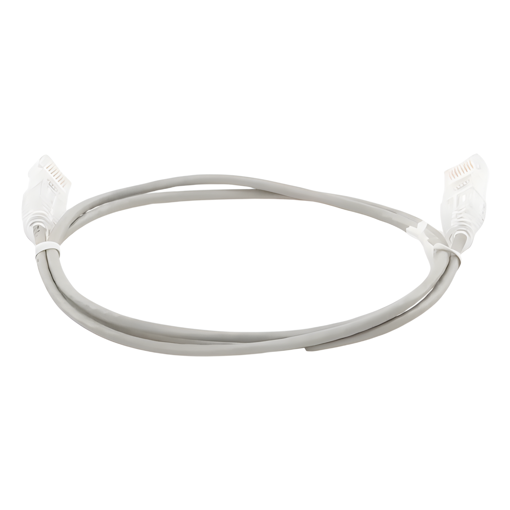 Cable de Parcheo Slim UTP Cat6 - 1 Metro (3.28 Pies), Gris, Diámetro Reducido (28 AWG)
