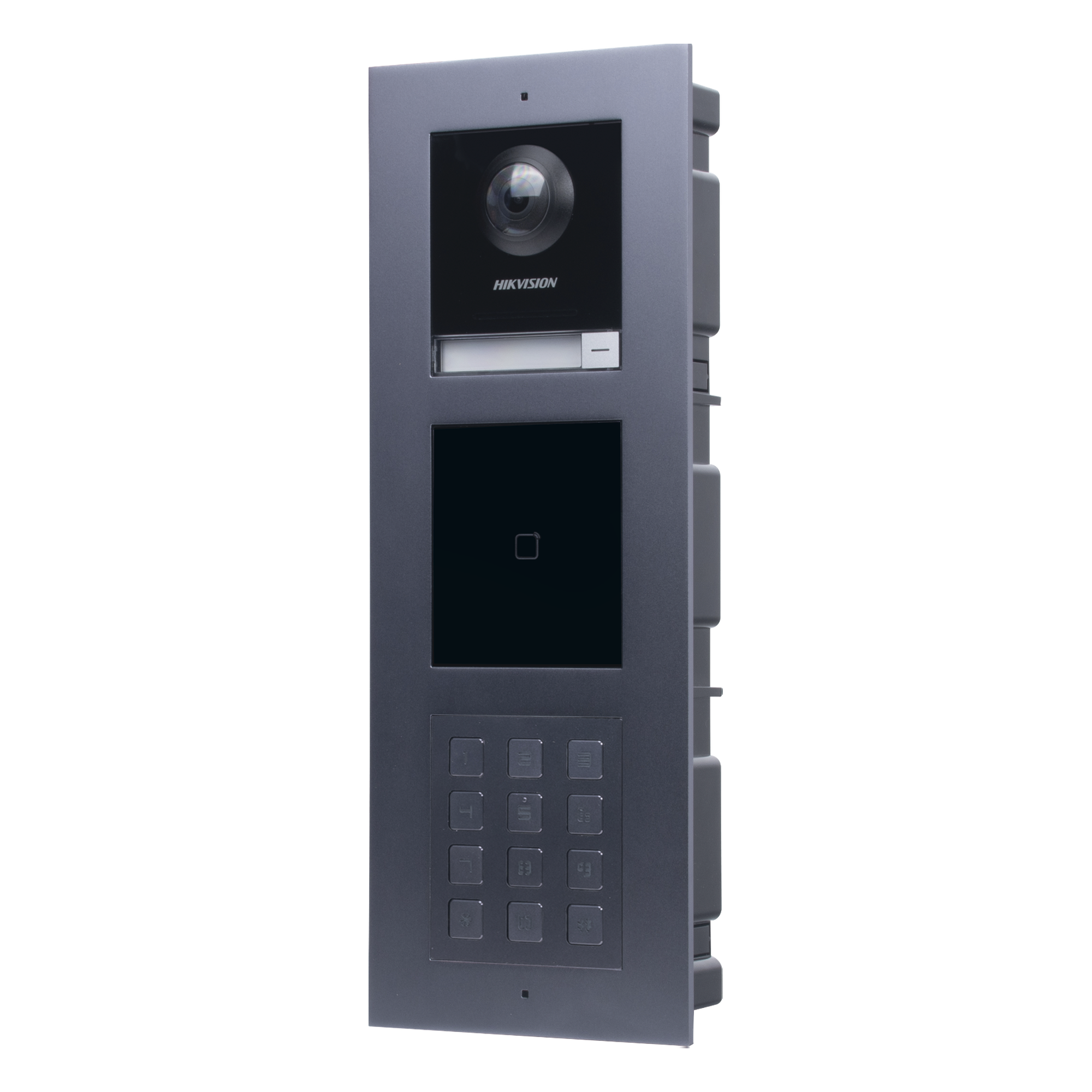 Videoportero IP Multiapartamento / 2 Megapixel / 7 Frentes de Calle / IP65 / PoE / Teclado y Lector EM / -40°C a 60°C (-40°F a 140°F) — HIKVISION · SKU DSKIS-MULTI-254AP