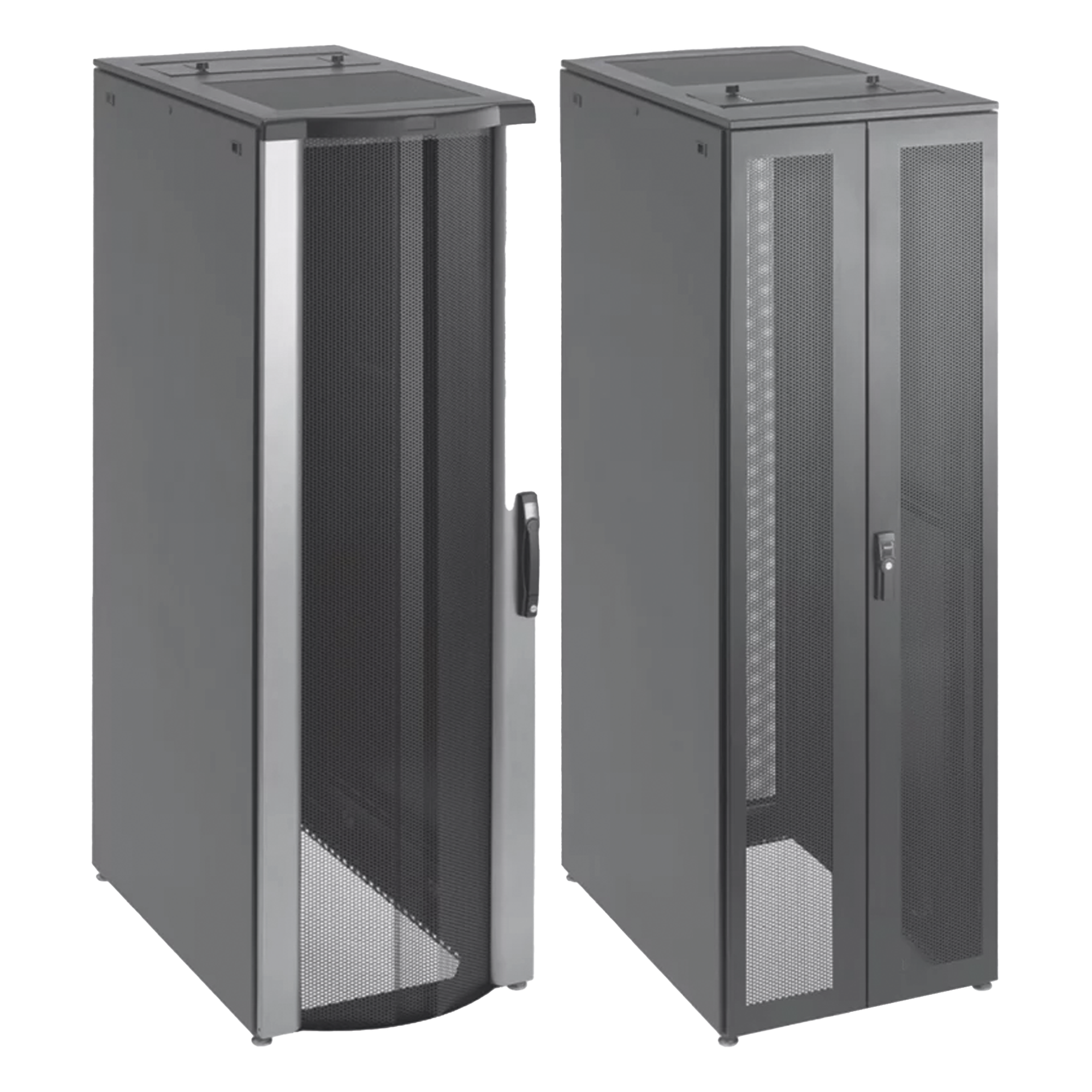 Gabinete de Telecomunicaciones / 42 UR / 600 mm (2 ft) Ancho / 1000 mm (3.3 ft) Profundidad / Flujo de Aire Pasivo / Negro — HOFFMAN · SKU PSCPC20610B