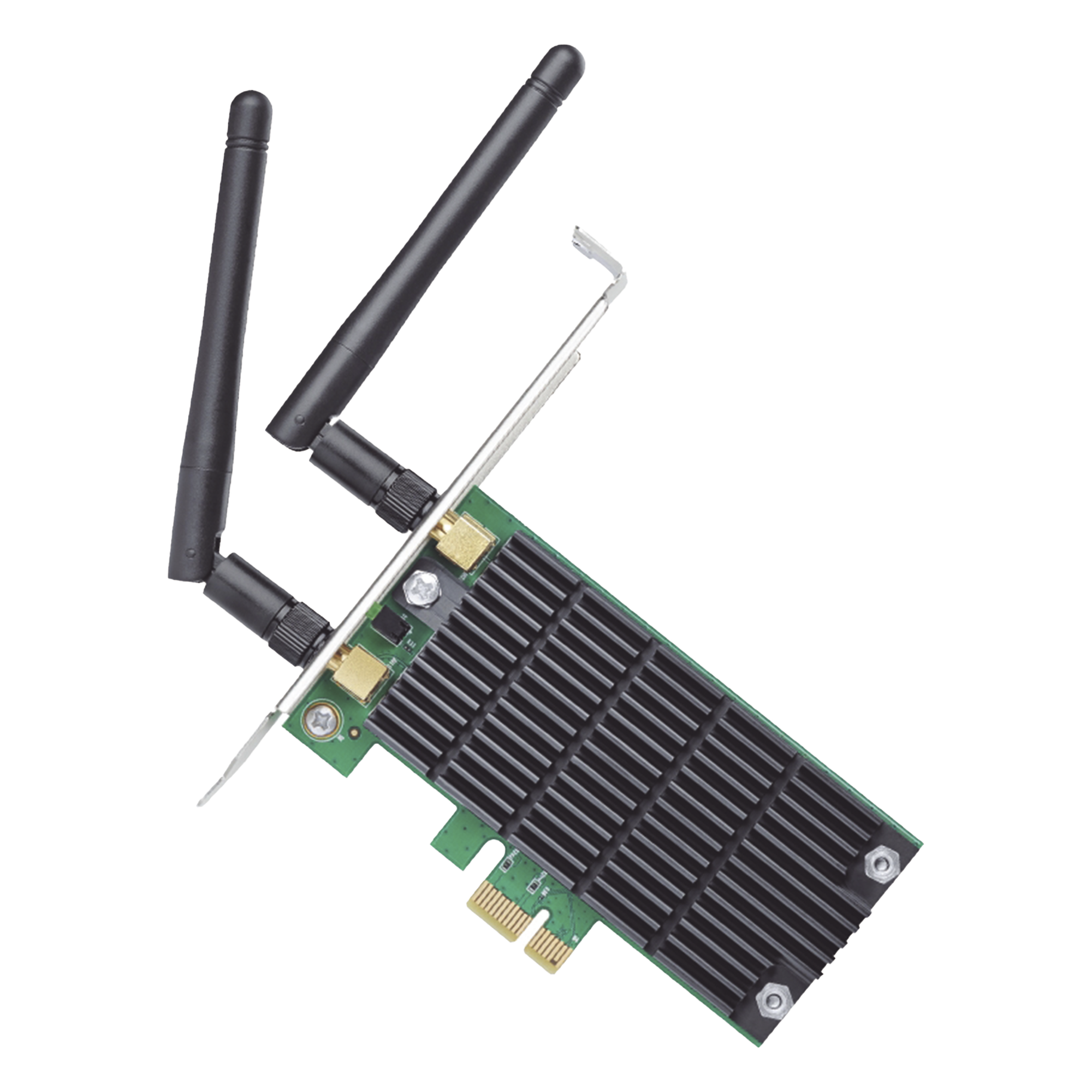 Adaptador PCI Express Wi-Fi / Doble Banda AC1200 / 2.4 y 5 GHz / 2x2 MU-MIMO / Antenas Desmontables 2 dBi / Perfil Bajo y Completo — TP-LINK · SKU ARCHERT4E