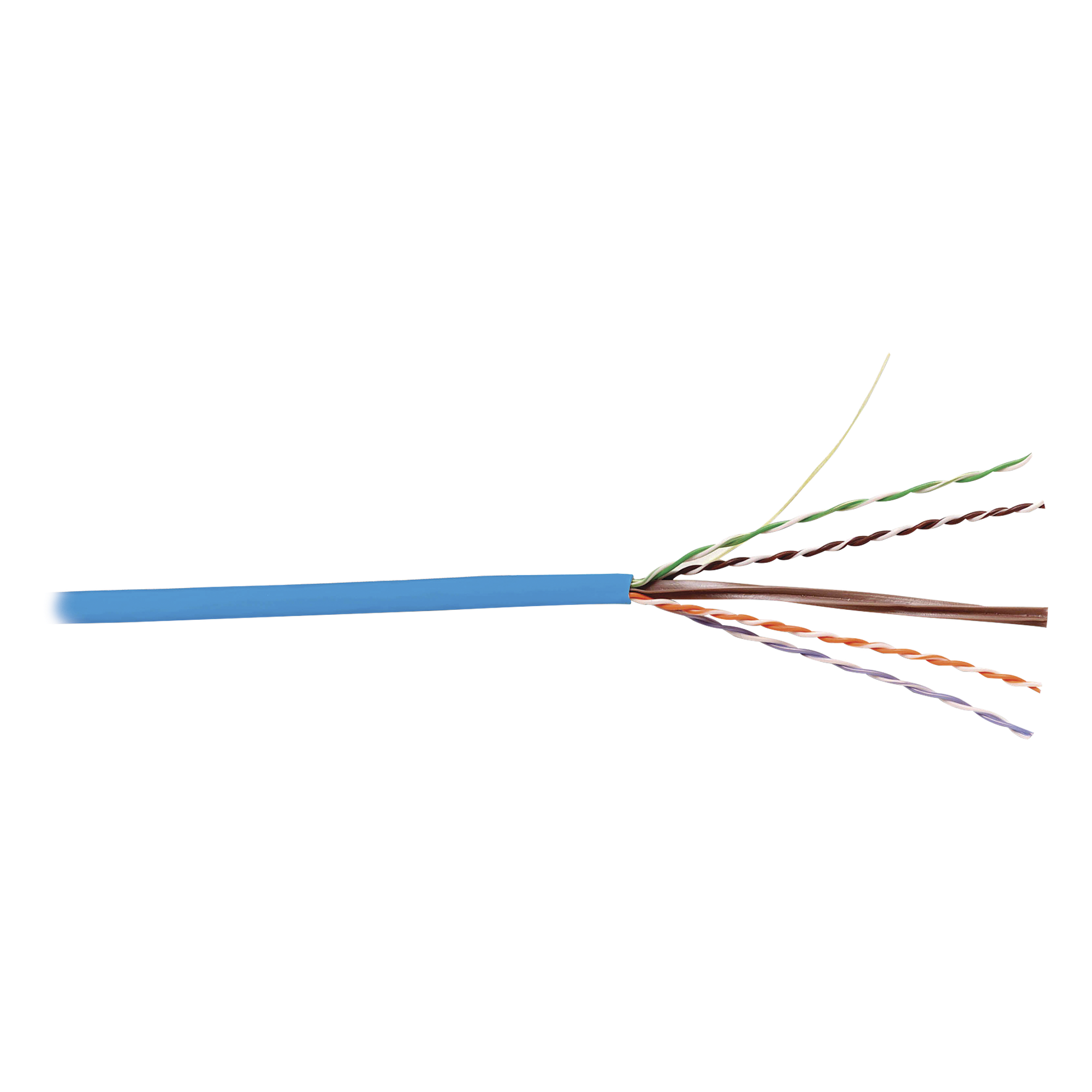 Bobina de Cable UTP / Cat6 / 24 AWG / LS0H / 305 m (1000 pies) / Azul