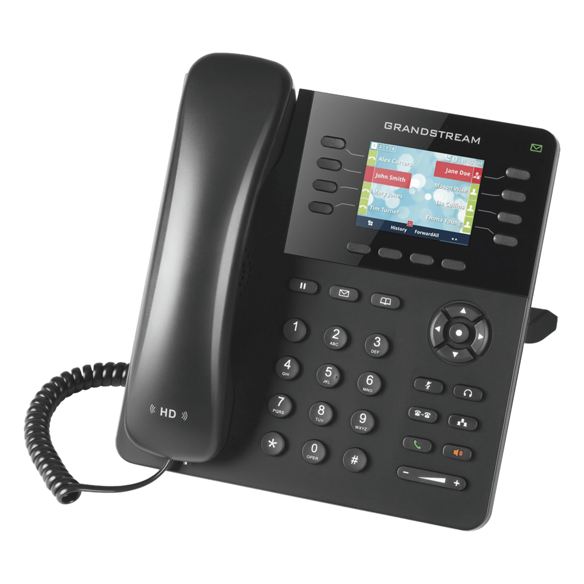 Teléfono IP Empresarial / 8 Líneas SIP / 4 Cuentas Simultáneas / Gigabit Dual / Bluetooth / PoE / Pantalla LCD 2.8 pulgadas — GRANDSTREAM · SKU GXP-2135