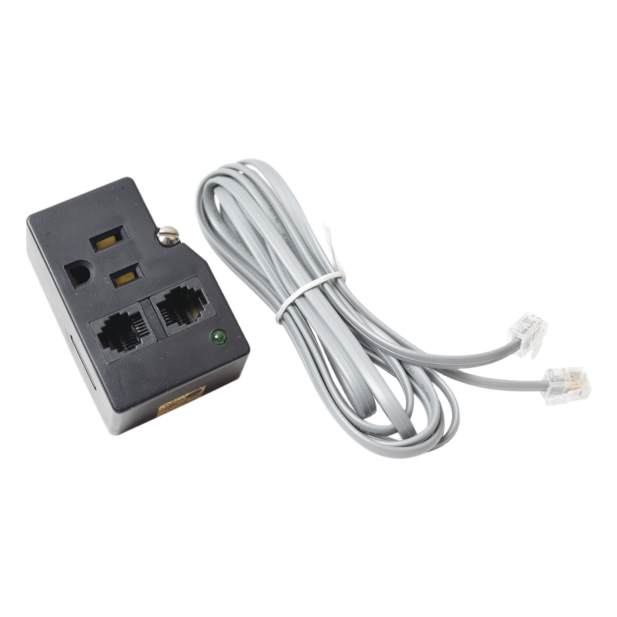 Protector Plug 120 V / 15 A / 40,000 A / Telco RJ11 / LED Diagnóstico y Tornillo Fijación
