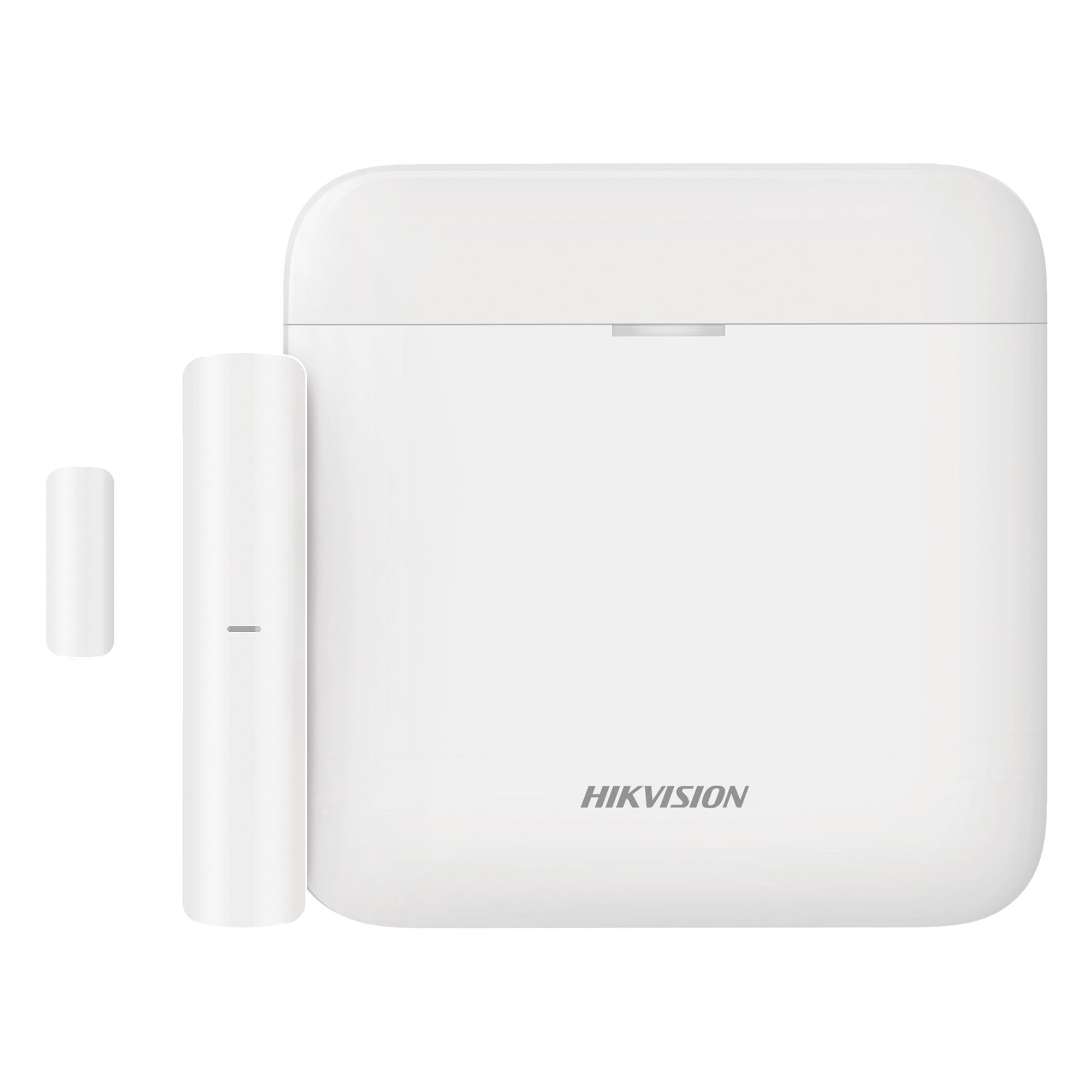 Kit de Alarma Inalámbrica / 48 Zonas / Wi-Fi 2.4 GHz / Comunicación 433 MHz / Batería de Respaldo 12 h / Contacto Magnético Incluido — HIKVISION · SKU AXPRO-KIT-MAGNETICO