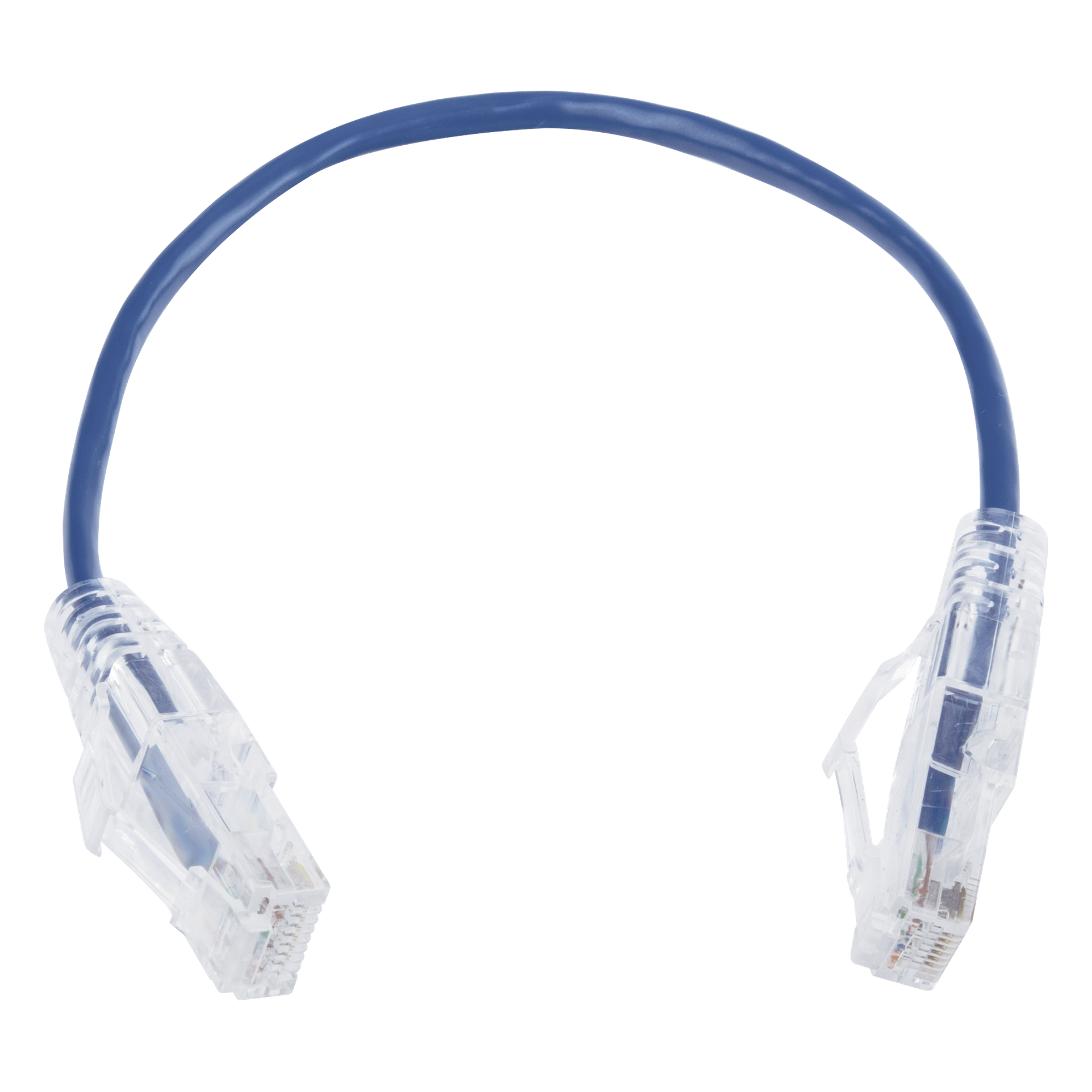 Cable de Parcheo Slim UTP Cat6 / 20 cm (0.66 pies) / 28 AWG / Azul / 1 Gbps — LINKEDPRO BY EPCOM · SKU LP-UT6-020-BU28