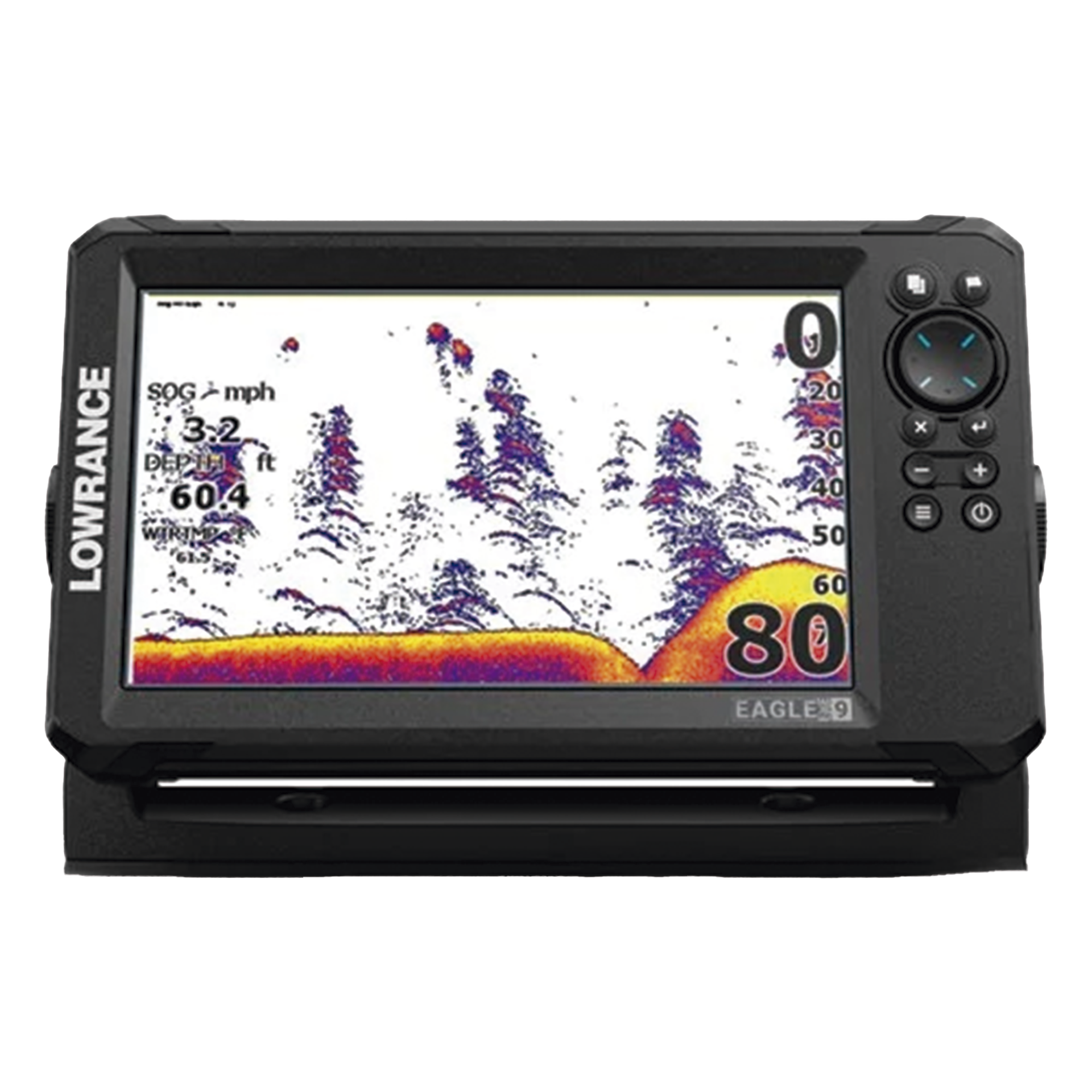 Ecosonda con Pantalla IPS / 9 Pulgadas / 4 Vistas de Sonar / DownScan Imaging / Sintonización Automática / Soporte SD