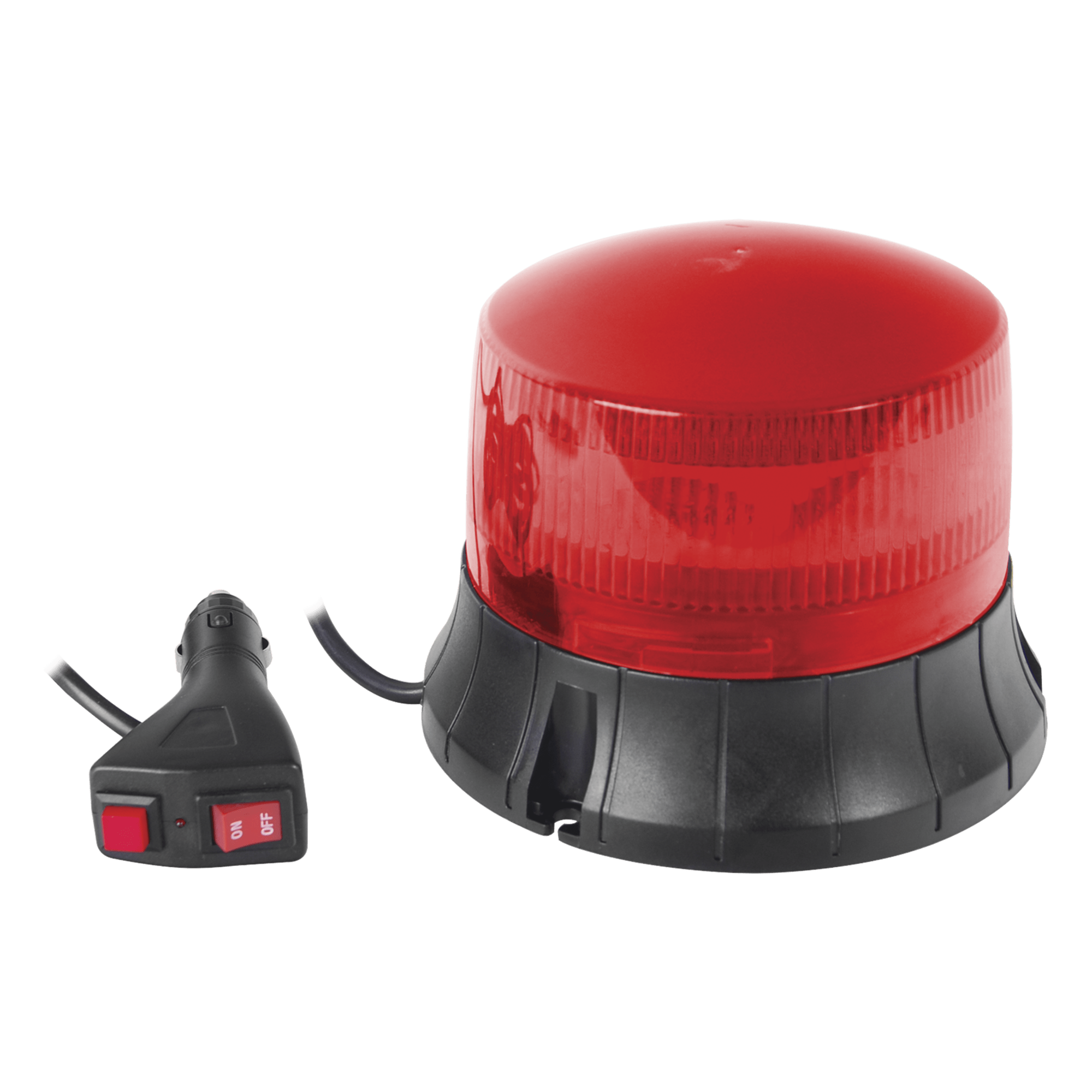 Burbuja LED Giratoria / 9 LEDs / Montaje Magnético / IP65 / 12 VCC / 2 Patrones de Destello — EPCOM INDUSTRIAL SIGNALING · SKU XM-1535-R