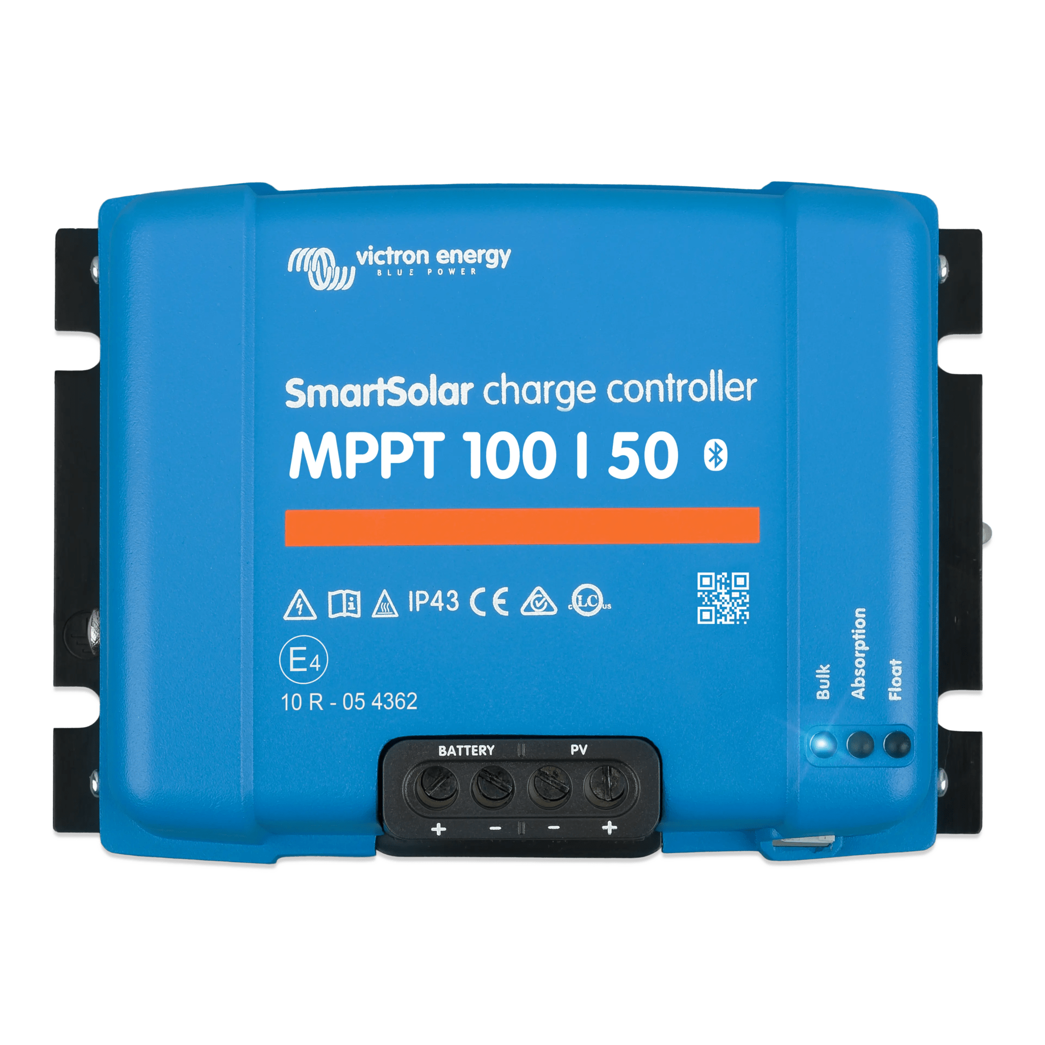 Controlador de Carga Solar MPPT / 50A / 100V PV / 12-24V Auto / IP43 / Sin Ventilador / Bluetooth Integrado — VICTRON ENERGY · SKU SSMPPT100/50