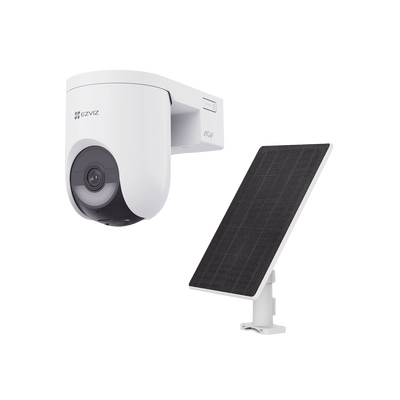Cámara PT IP / 2K+ 4 Megapixel / Dual 4G y Wi-Fi 6 / Batería 5200 mAh / Panel Solar 5W / IP65 / Visión Nocturna Color / Detección IA 25 m (82 ft) — EZVIZ · SKU CSHB8C/SP/4G/W