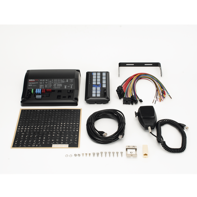 Sirena Vehicular / 200W / Amplificador Clase D / 19 Botones / 12 Salidas de Relé / USB Tipo C / Programable