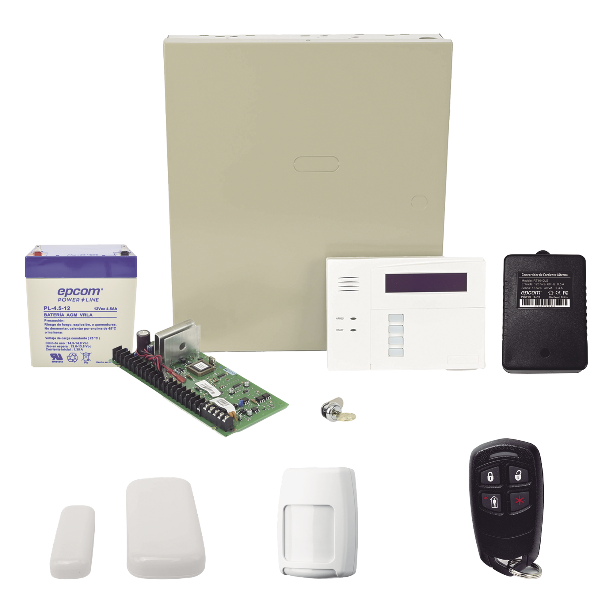 Kit de Alarma Inalámbrico / Panel 48 Zonas / Receptor RF Integrado / Alcance 60 m (196.9 ft) / Teclado 6160RF / Compatible Total Connect — HONEYWELL HOME RESIDEO · SKU VISTA48RFMINI/6160RF