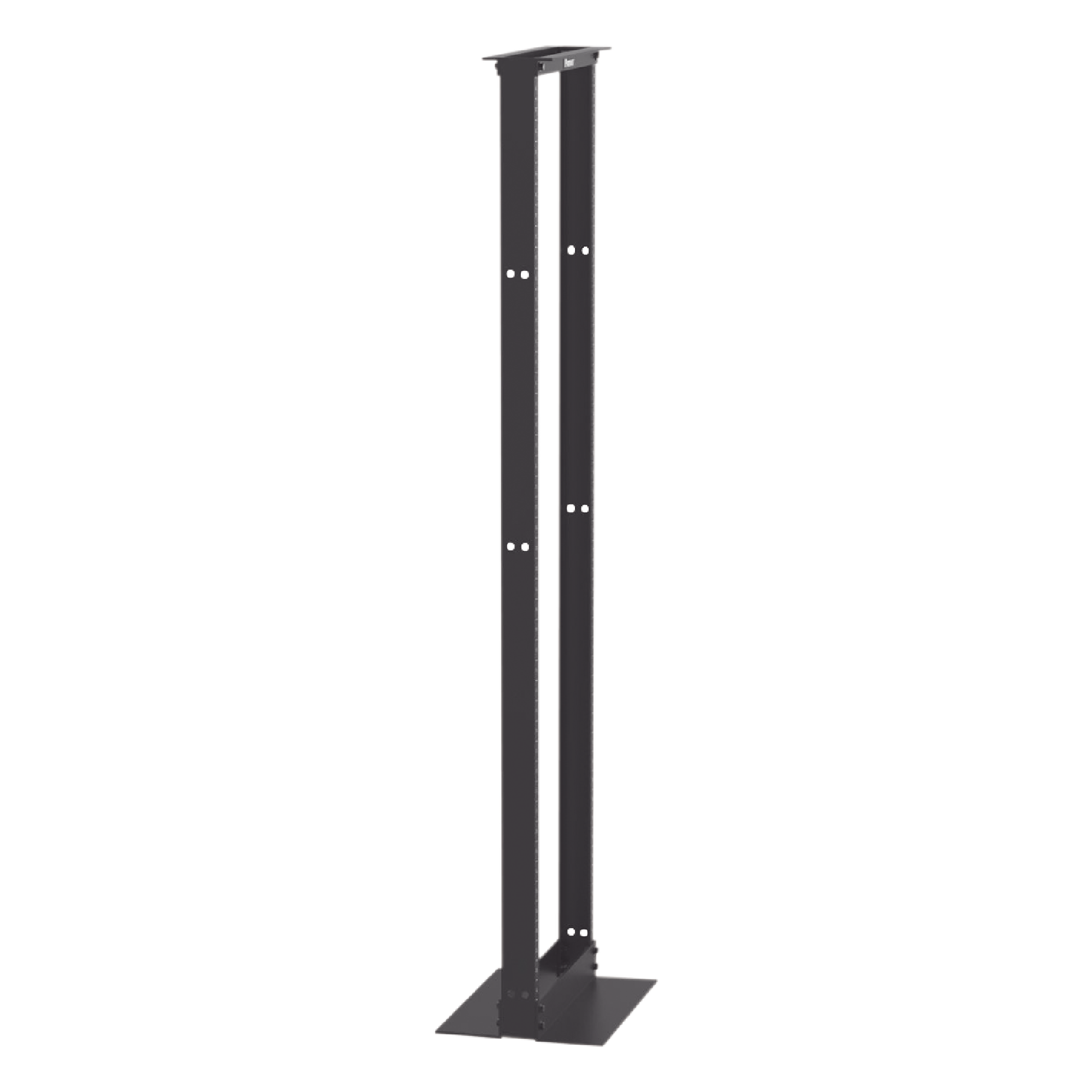 Rack de Dos Postes / 19 Pulgadas / 45 Unidades / Aluminio / Carga 1000 lbs (453 kg) / Rieles Numerados #12-24