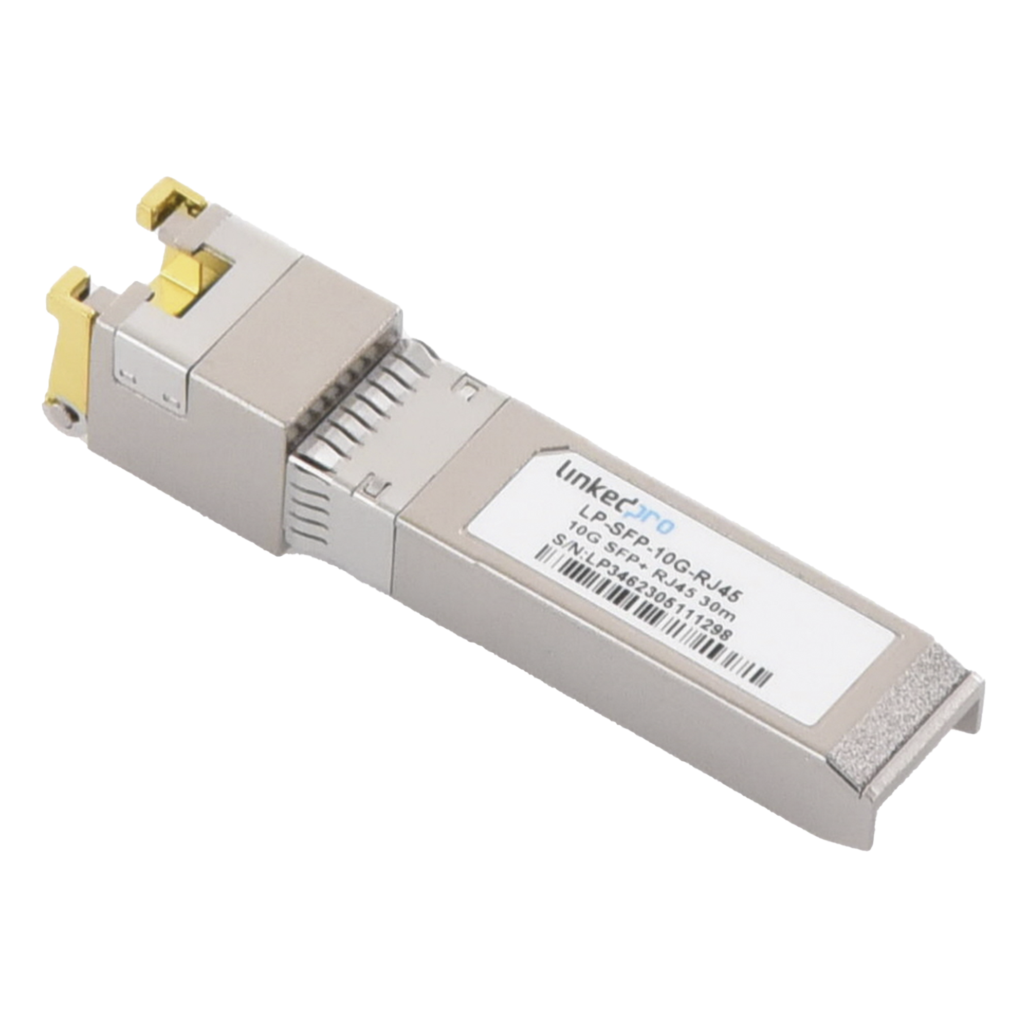 Transceptor SFP+ / 10 Gbps / RJ45 / 10GBASE-T / Alcance 30 m (98.4 ft) / Hot-Pluggable / Monitoreo DDM