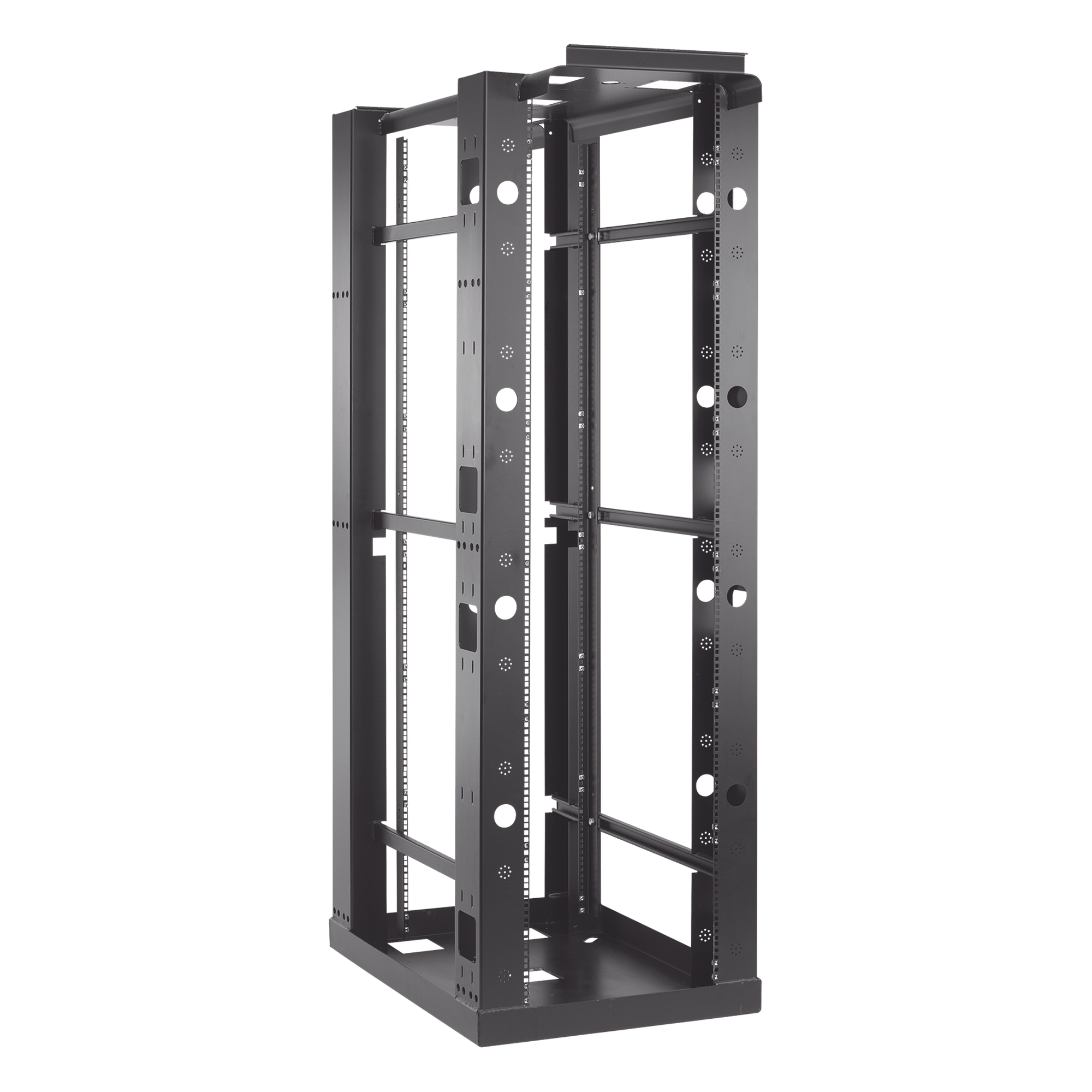 Rack Sísmico 4 Postes / 19 in / 45U / 2.19 m (7.2 ft) / 2,500 lb (1,134 kg) / NEBS Z4 / OSHPD — HOFFMAN · SKU E4SDR19FM45U