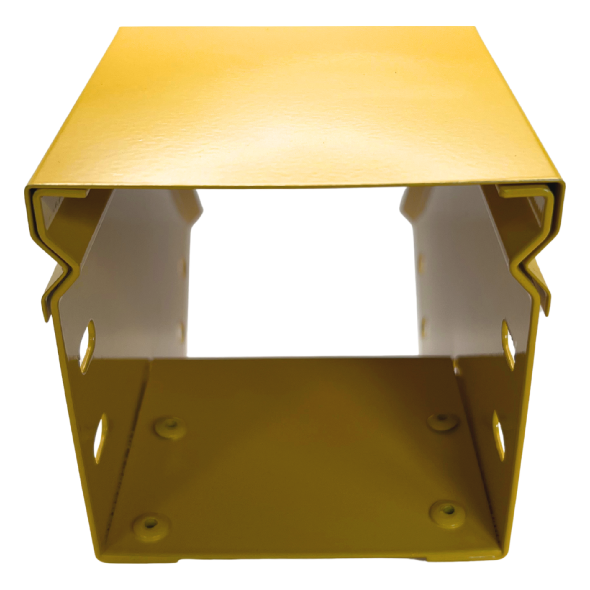 Curva Vertical Exterior / 45° / 4" x 4" / Radio 8" / Aluminio / Epóxica Amarilla